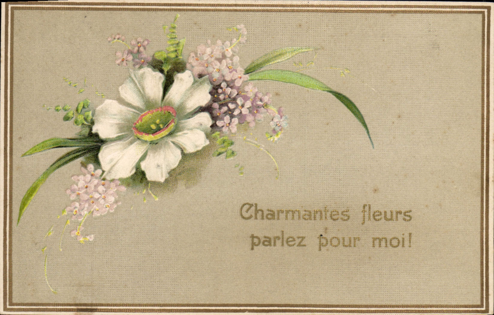 CPA Fantaisie Fleurs 