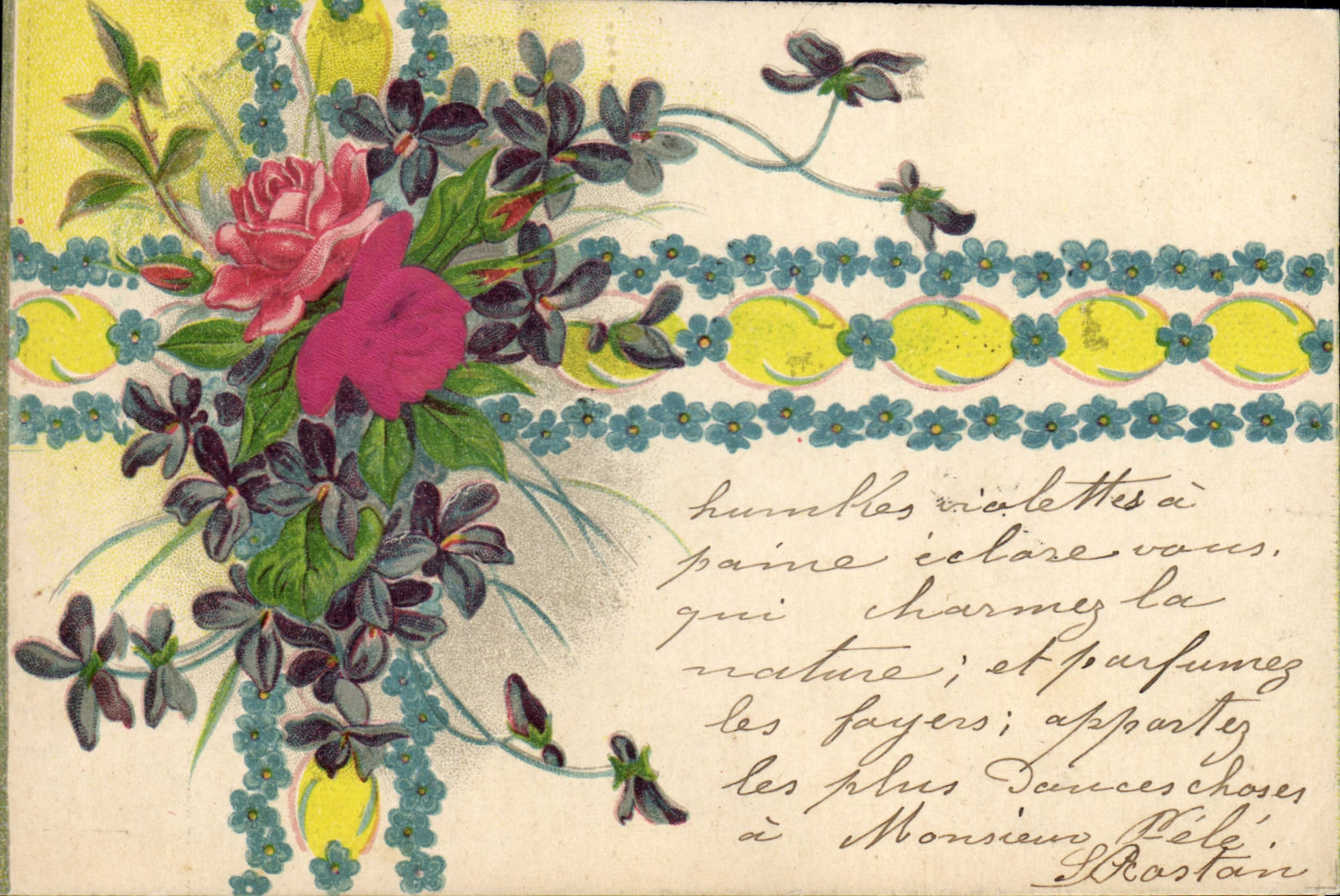 CPA Fantaisie Fleurs 