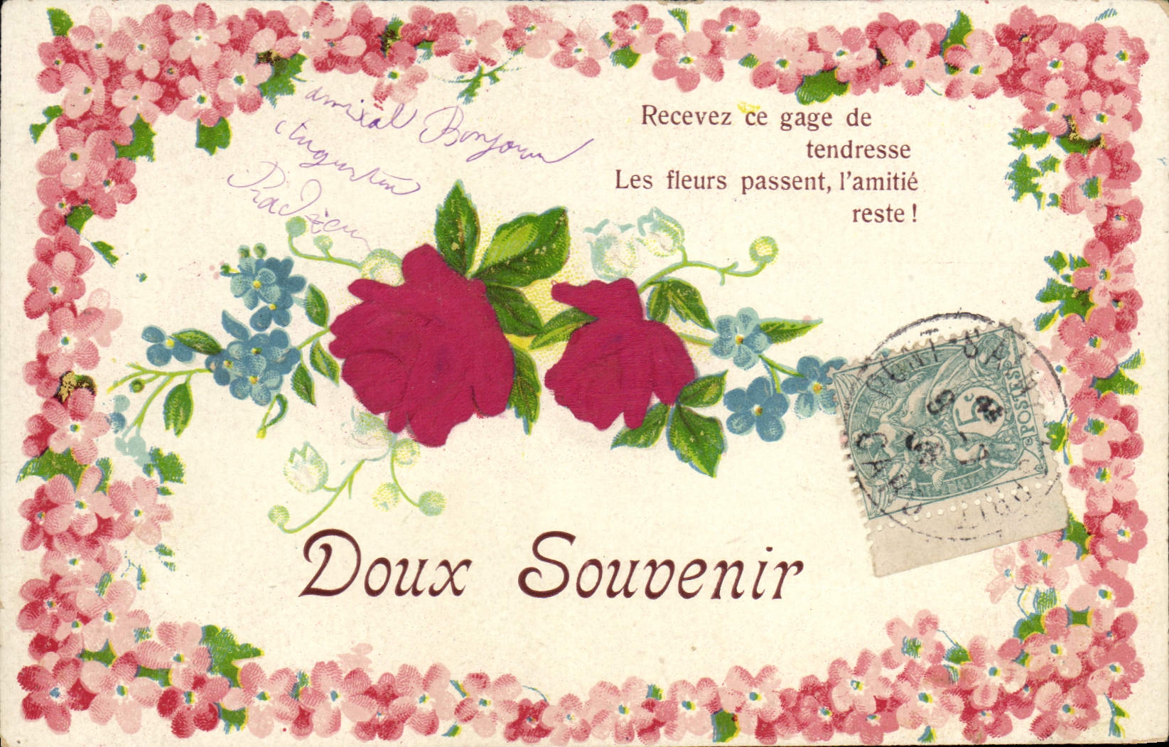 CPA Fantaisie Fleurs 