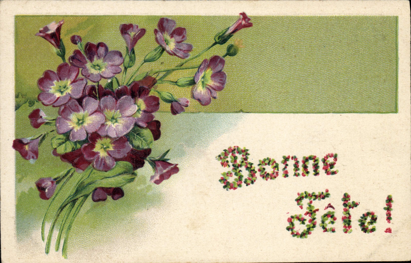 CPA Fantaisie Fleurs 