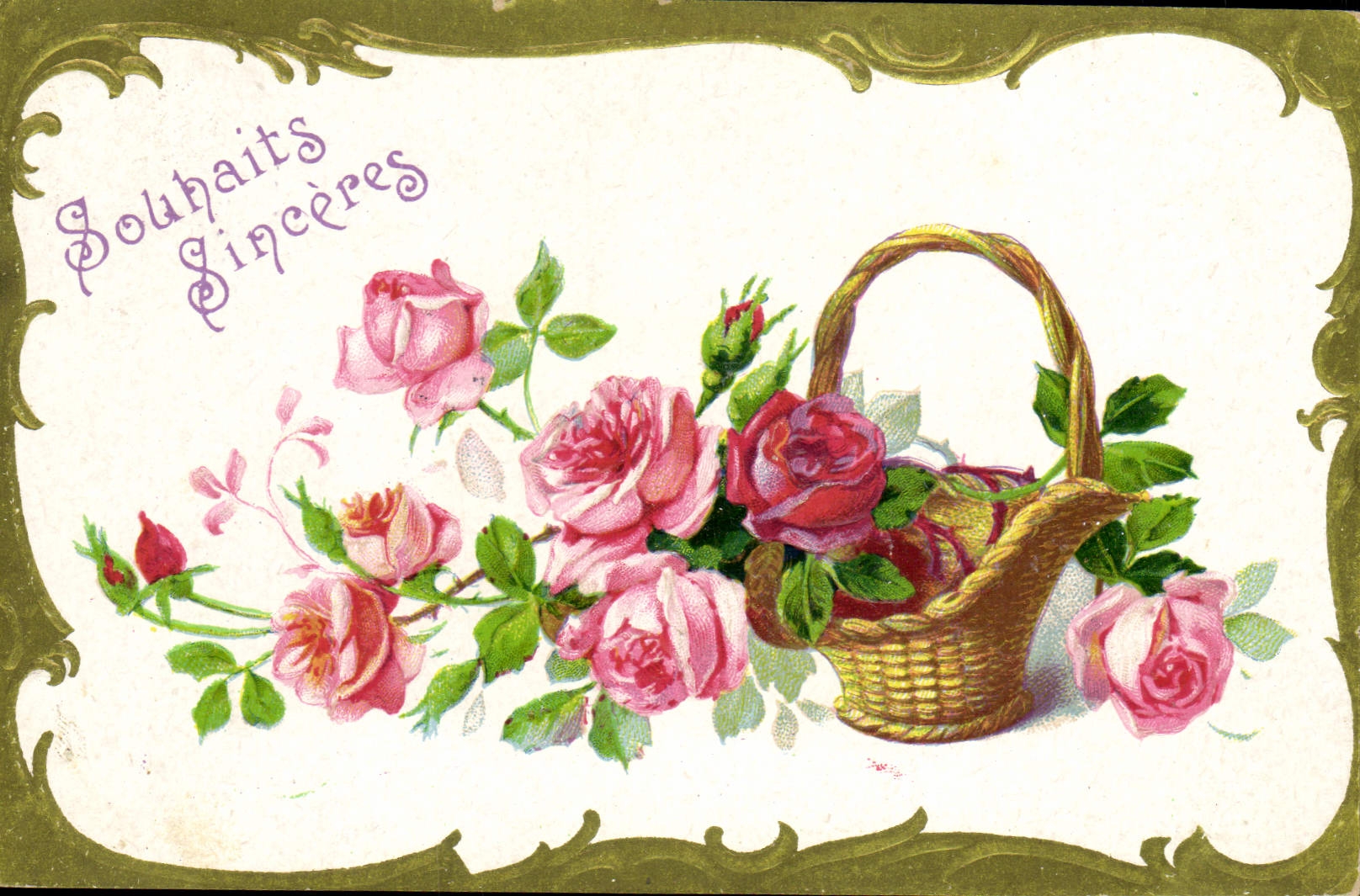 CPA Fantaisie Fleurs 