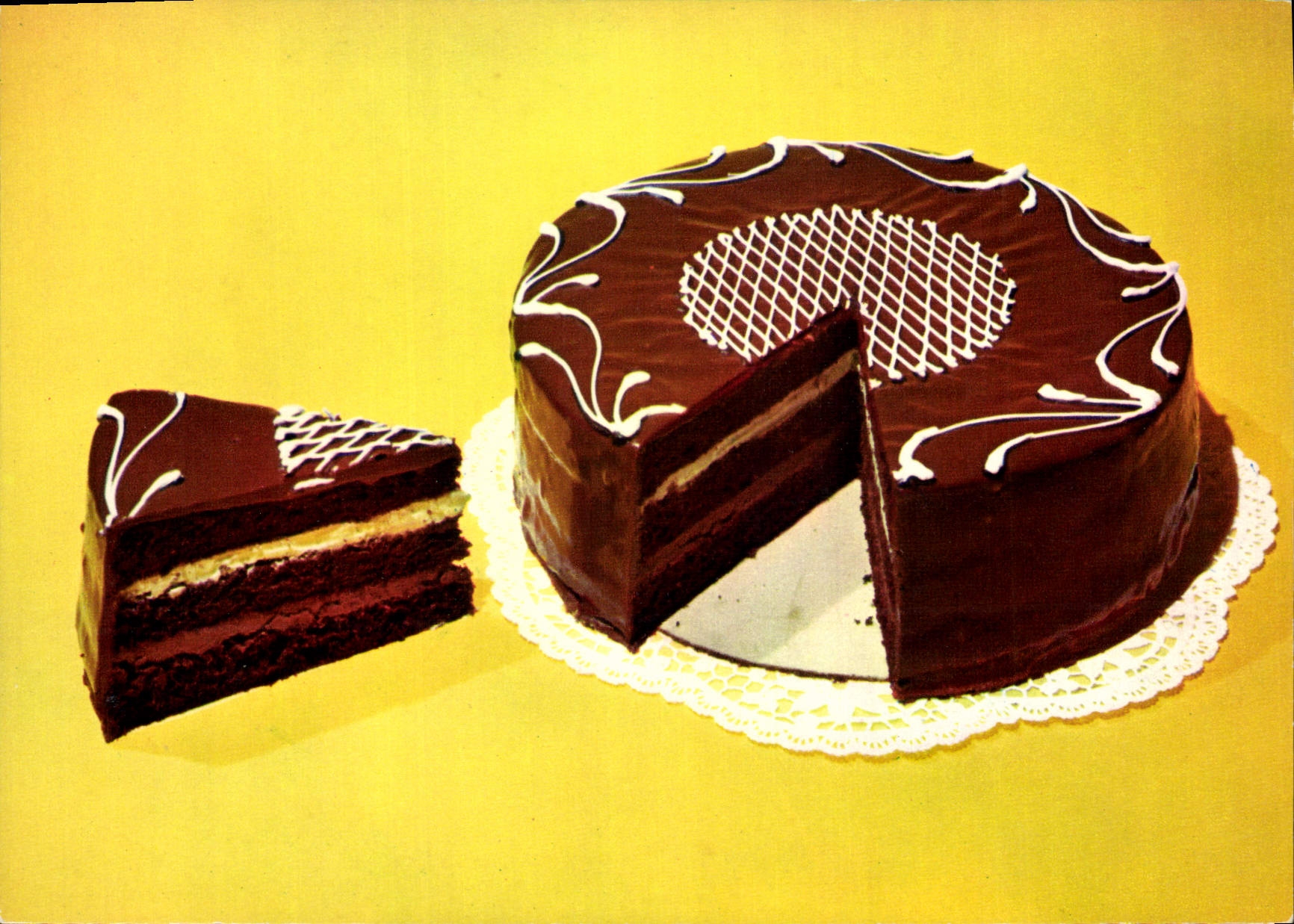 Postal Sachertorte Tarta Sacher