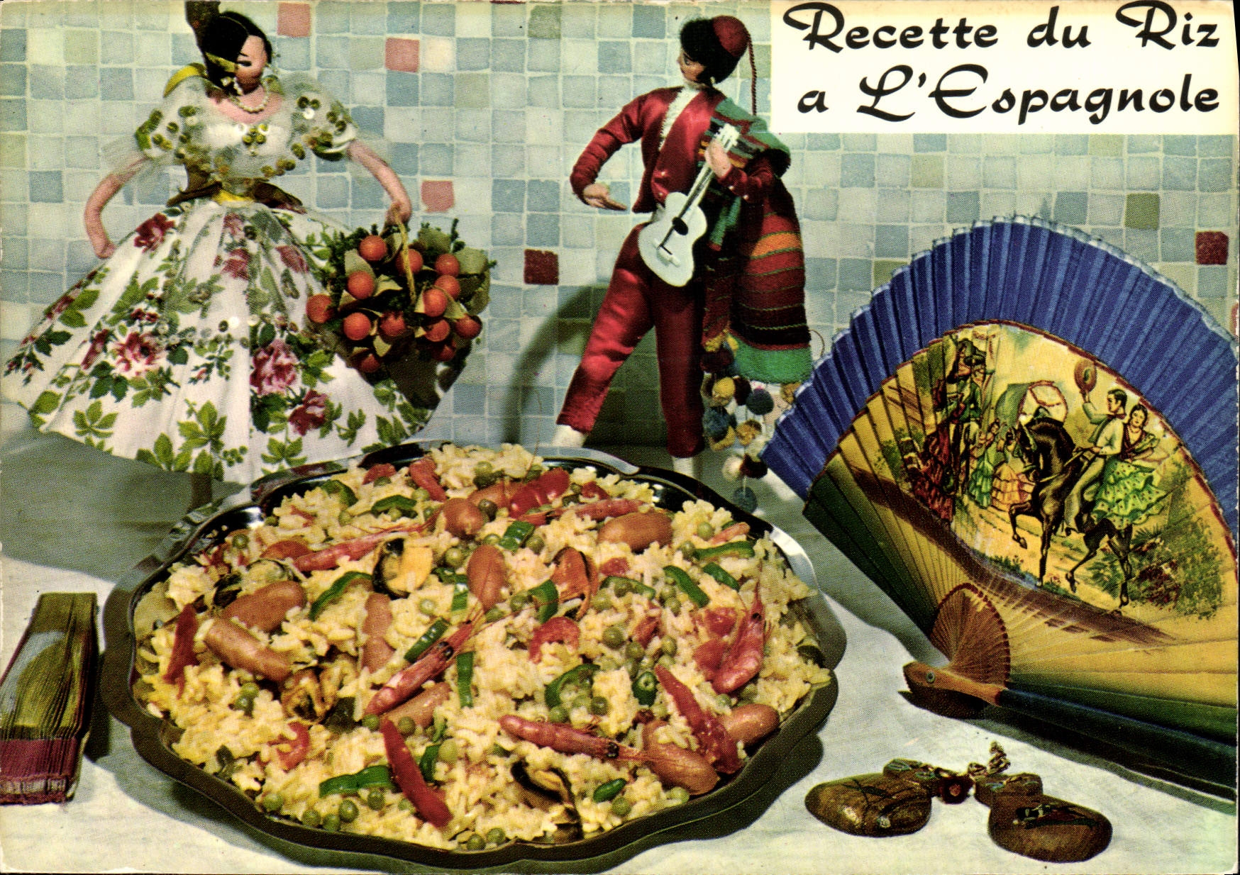 Postal Ingreso del arroz tiene la Española