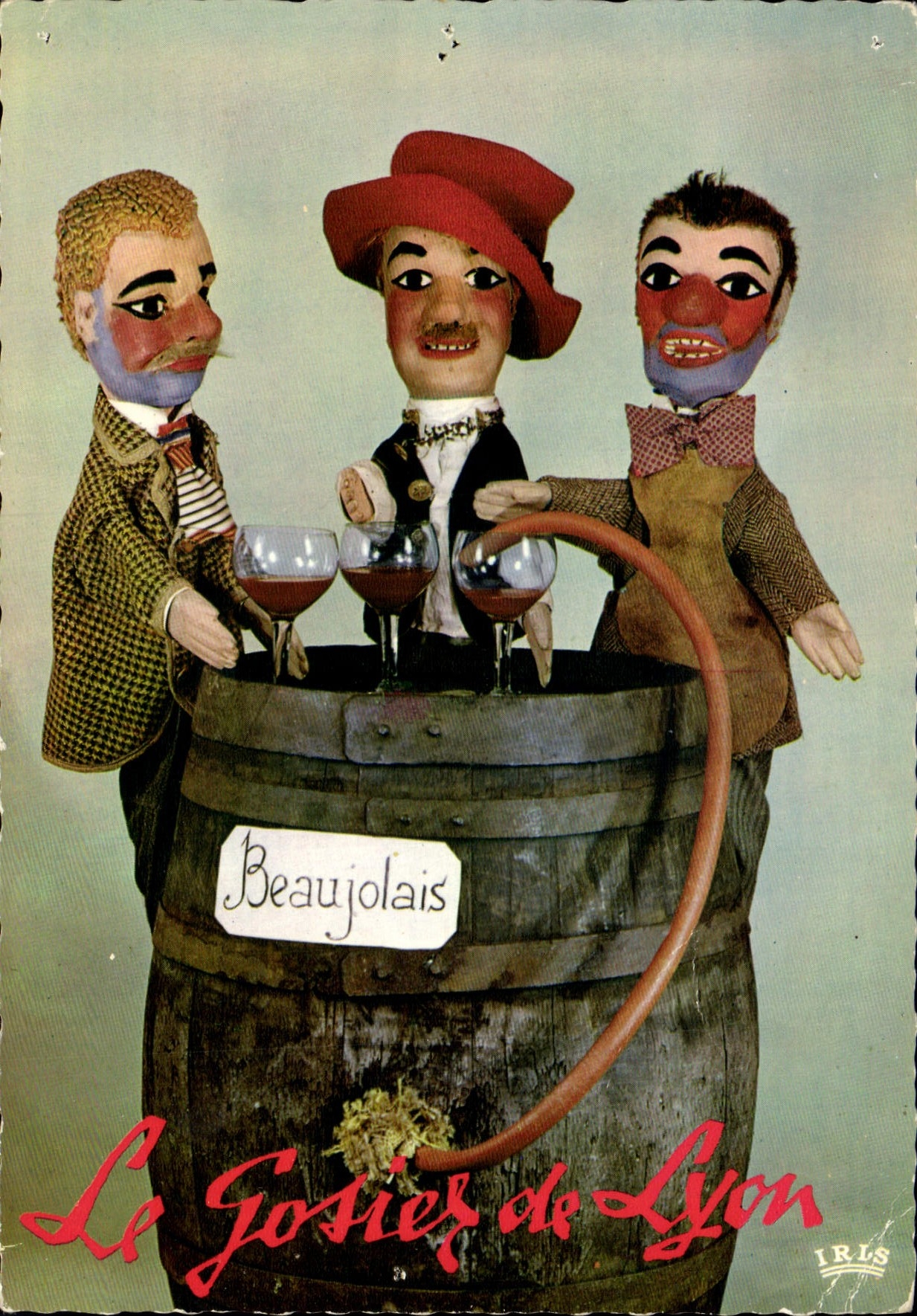 Postal Beaujolais el gaznate de Lyon