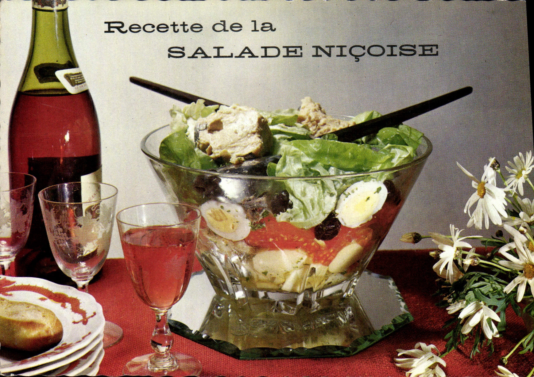 Postal Ingreso de la ensalada nicoise