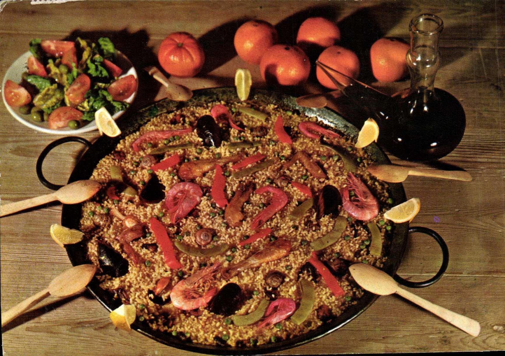 Postal Valenciana Paella Valenciana