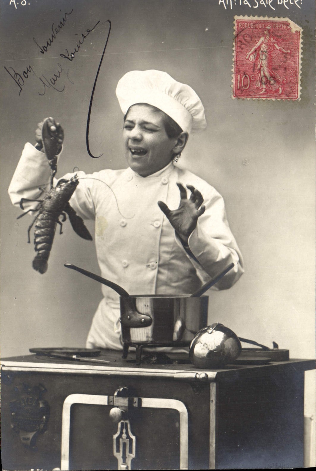 CPA Enfant Cuisinier 