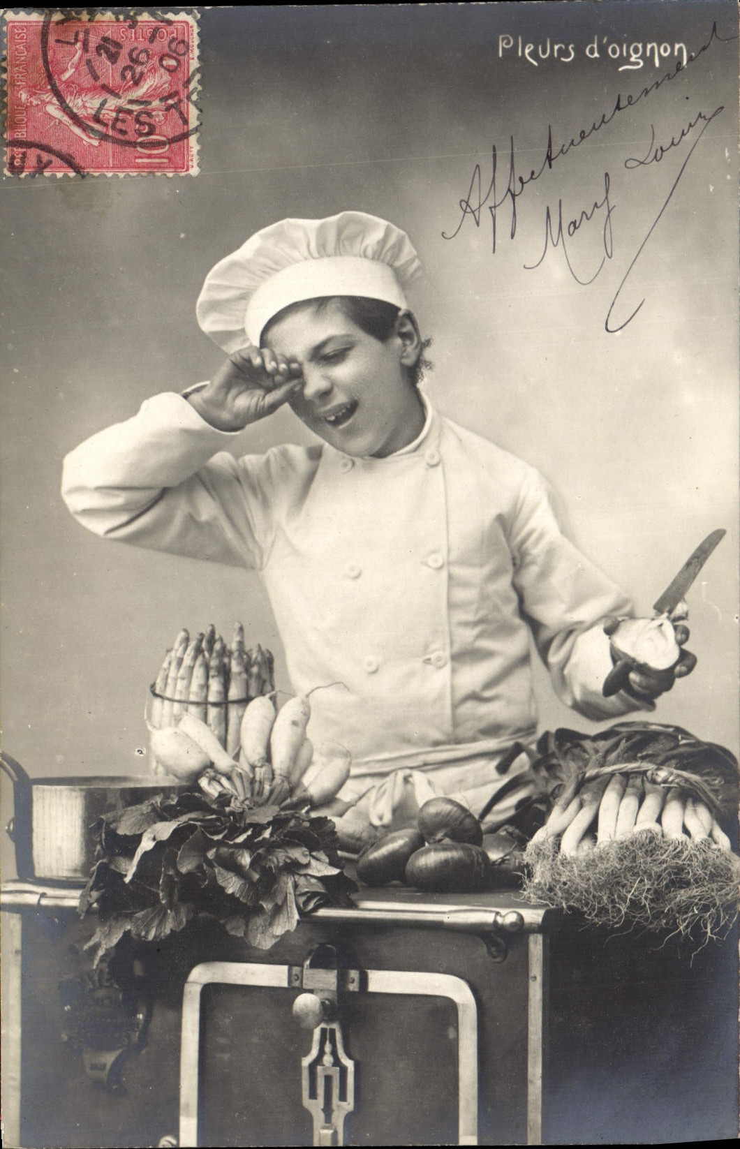 CPA Enfant Cuisinier 