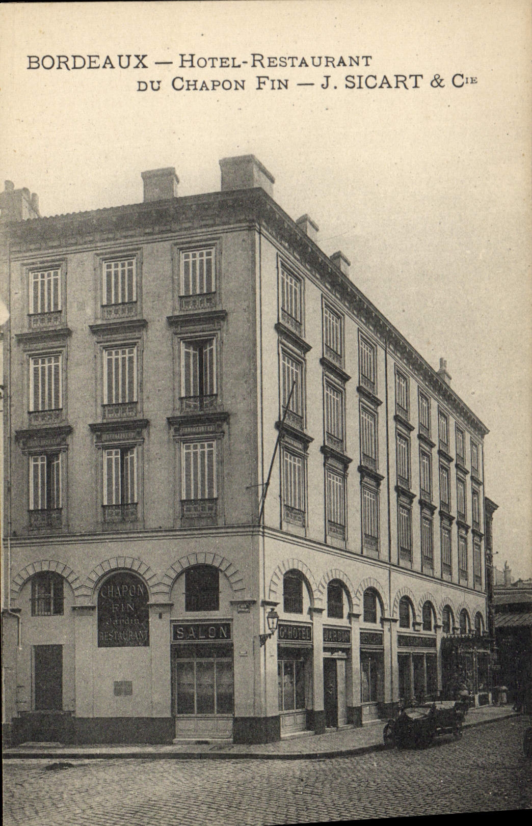 CPA Bordeaux Hotel Restaurant du Chapon Fin Sicart