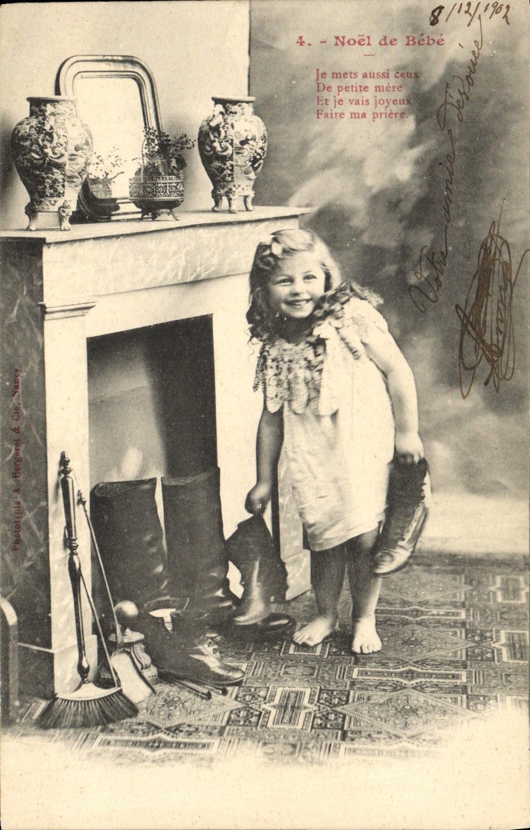 CPA Fantaisie Enfant Noel de bebe 