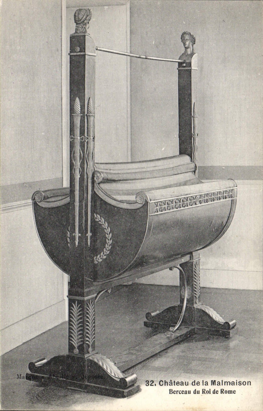 Postal Rueil Castillo del Malmaison Cuna de rey de Roma