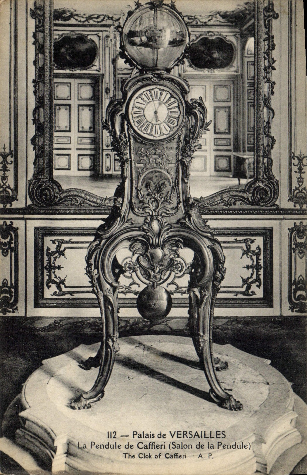 CPA Palais de Versailles la pendule de Caffieri Salon de la pendule
