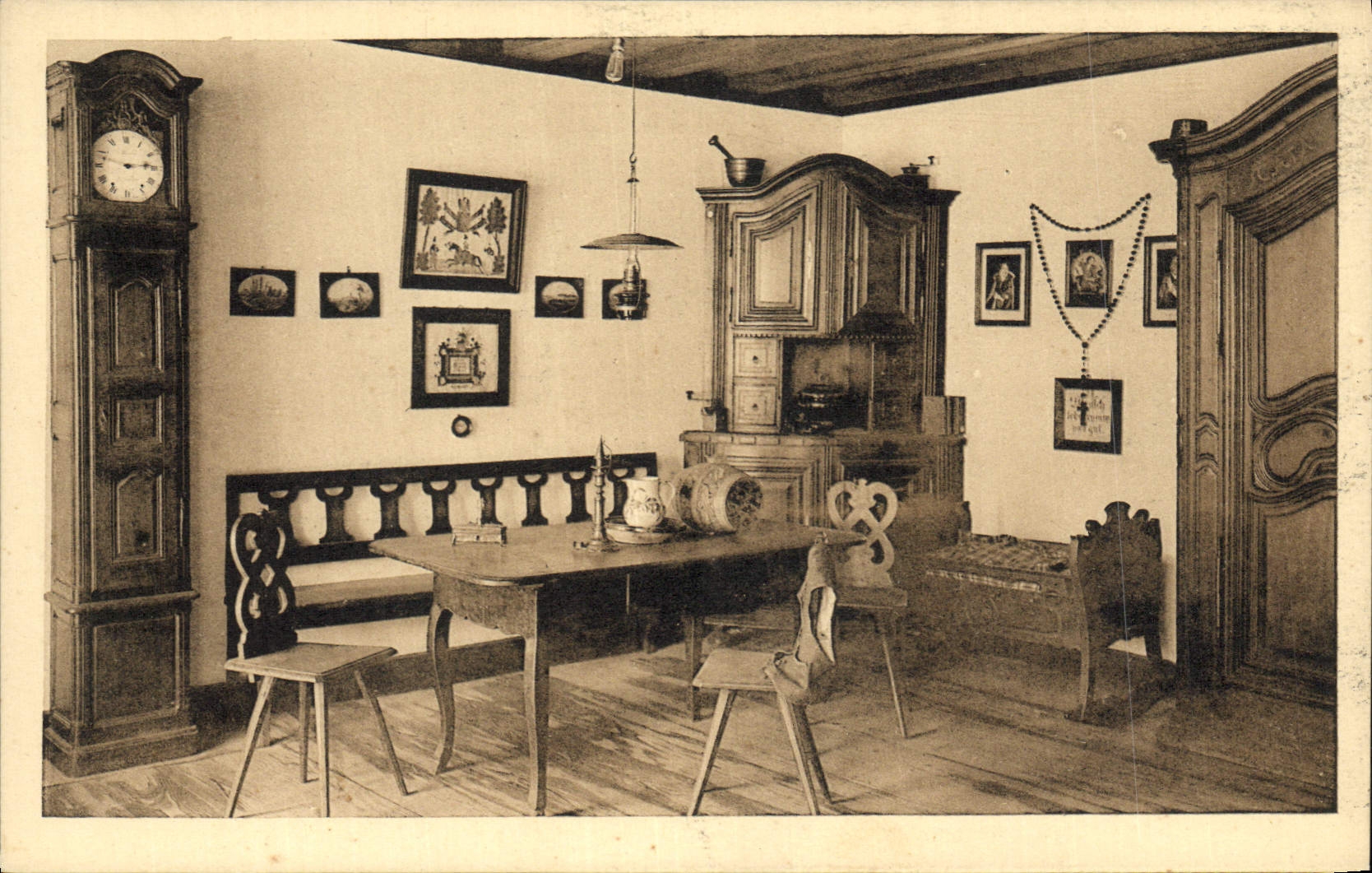 CPA Musee des Unterlinden a Colmar Chambre alsacienne