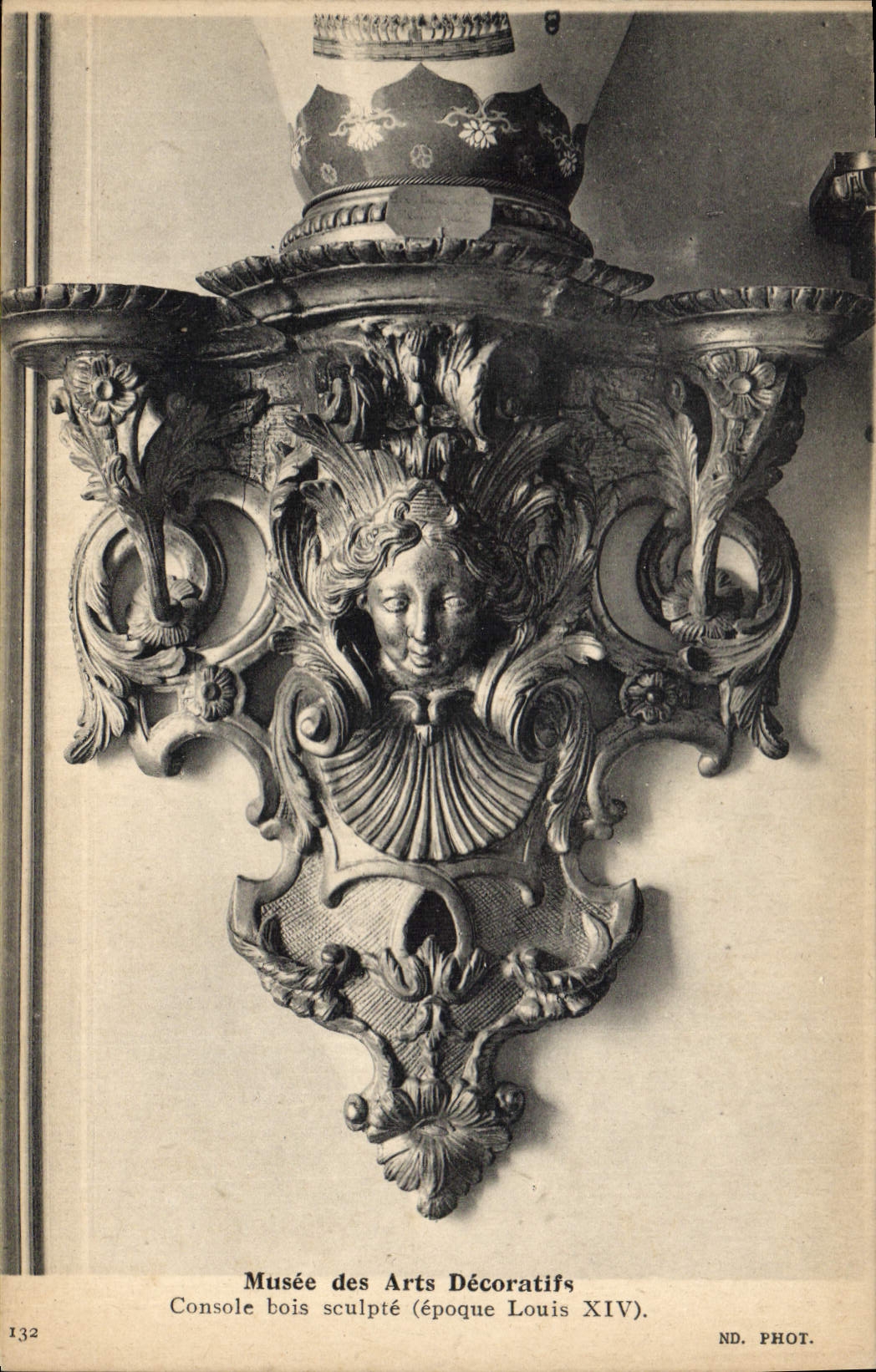 CPA Musee des Arts Decoratifs Console bois Louis XIV