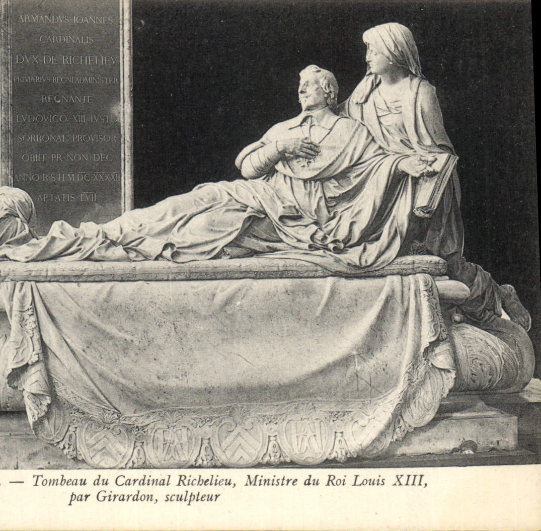 CPA Paris Eglise de la Sorbonne Tombeau du cardinal Richelieu Ministre du roi Louis XIII