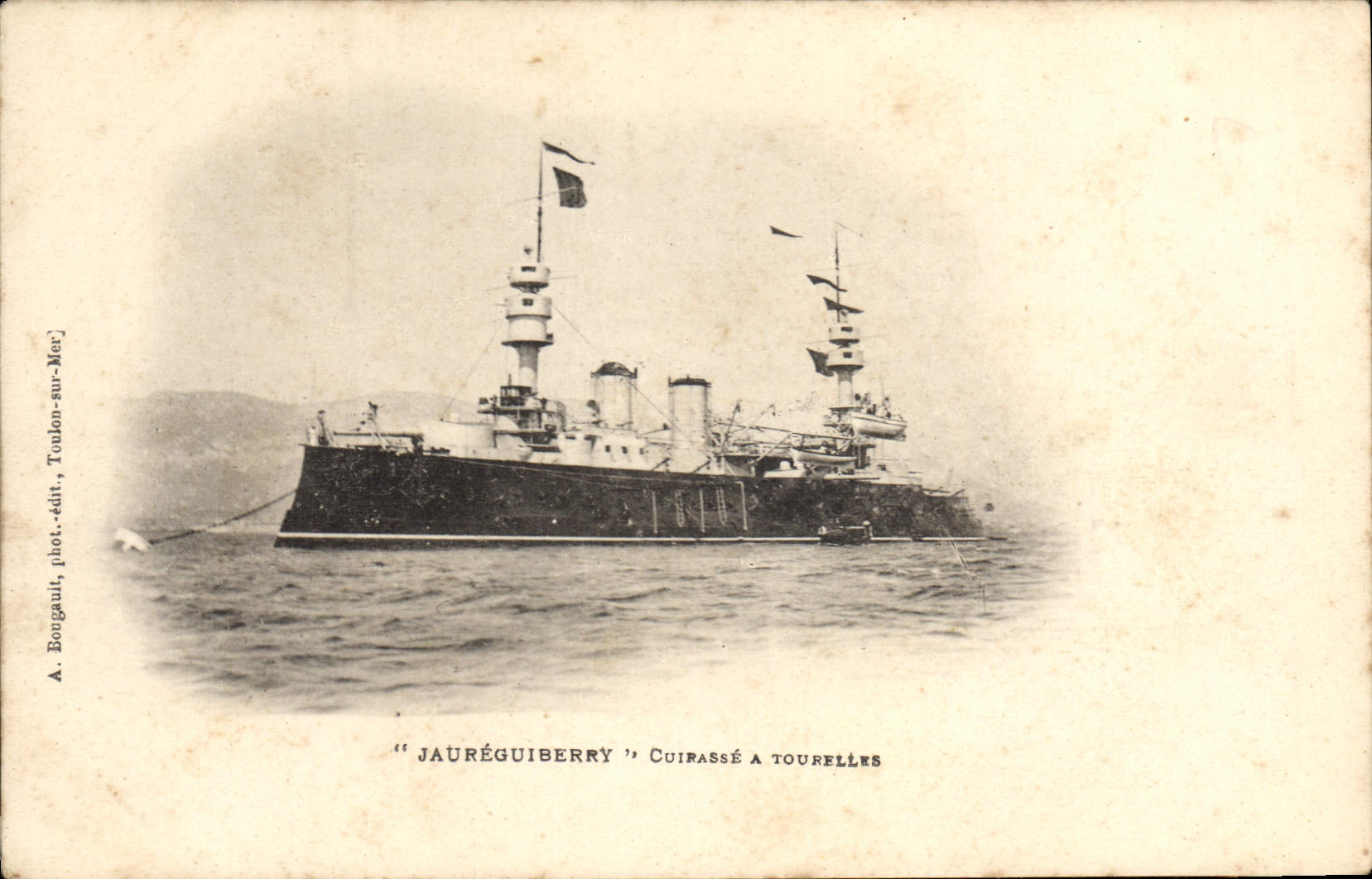 CPA Bateau Jaureguiberry Cuirasse a tourelles