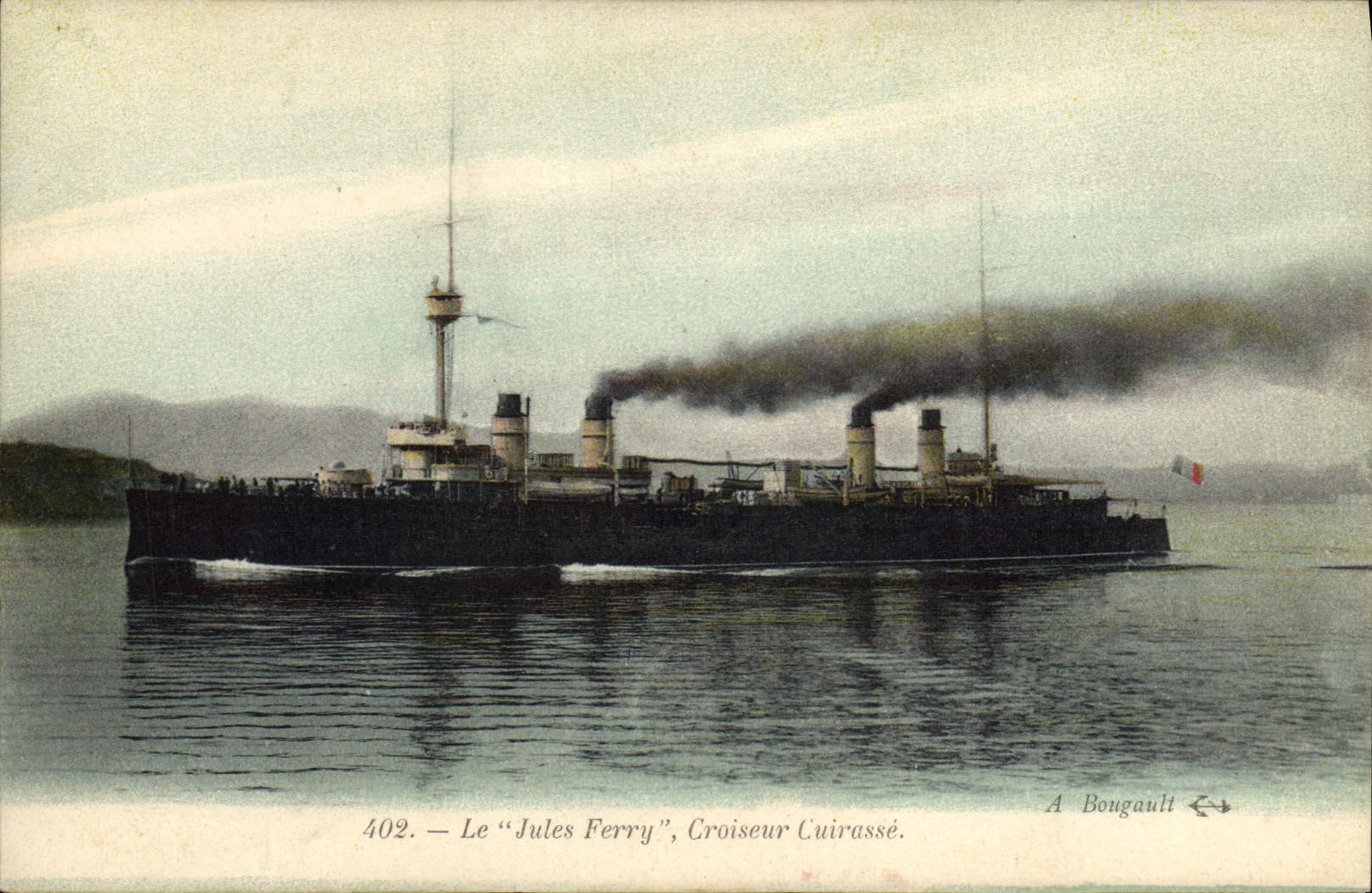 CPA Bateau Le Jules Ferry Croiseur cuirasse