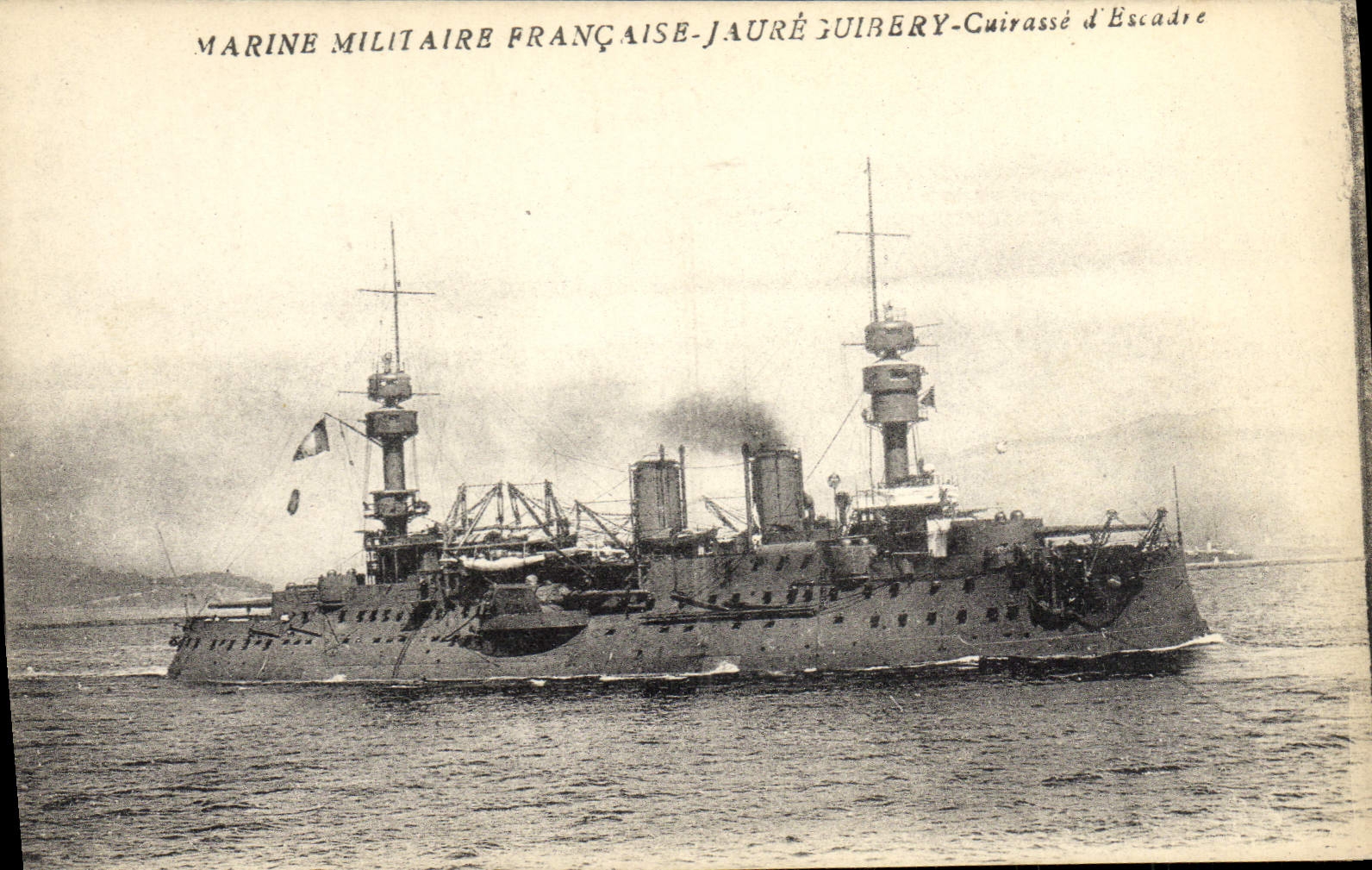 CPA Bateau Jaureguiberry Cuirasse d'escadre