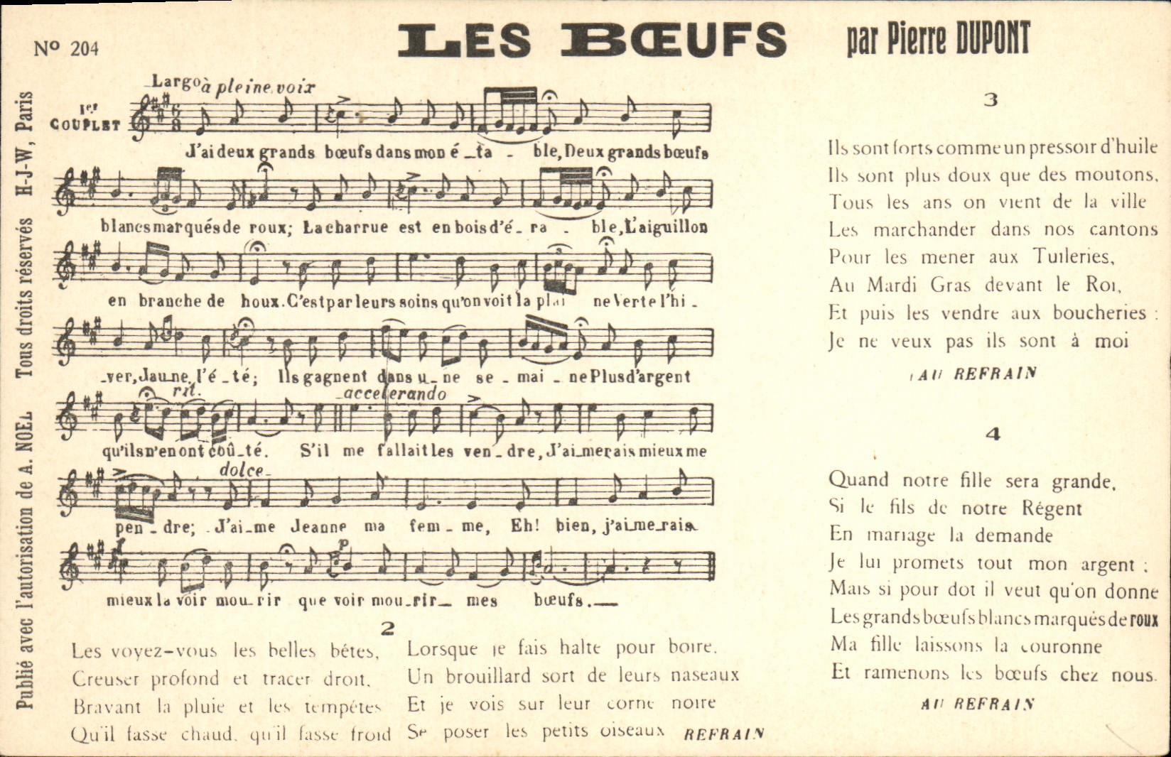 CPA Les boeufs Pierre Dupont