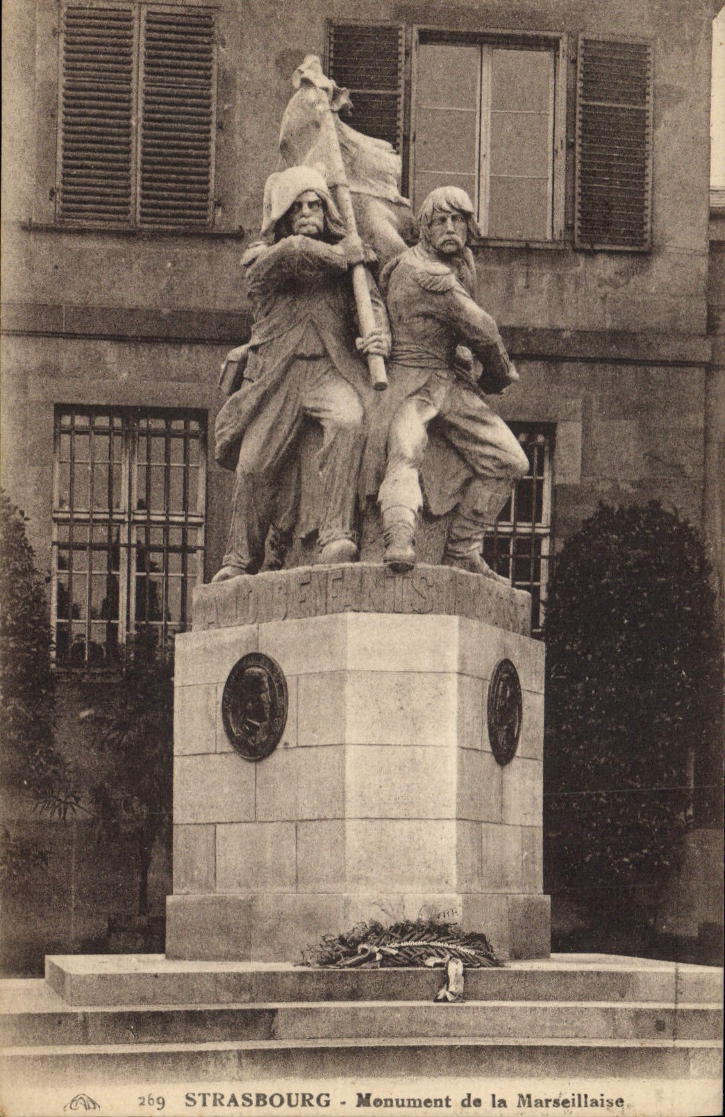 Vintage Postcard Strasbourg Monument of the Marseillaise