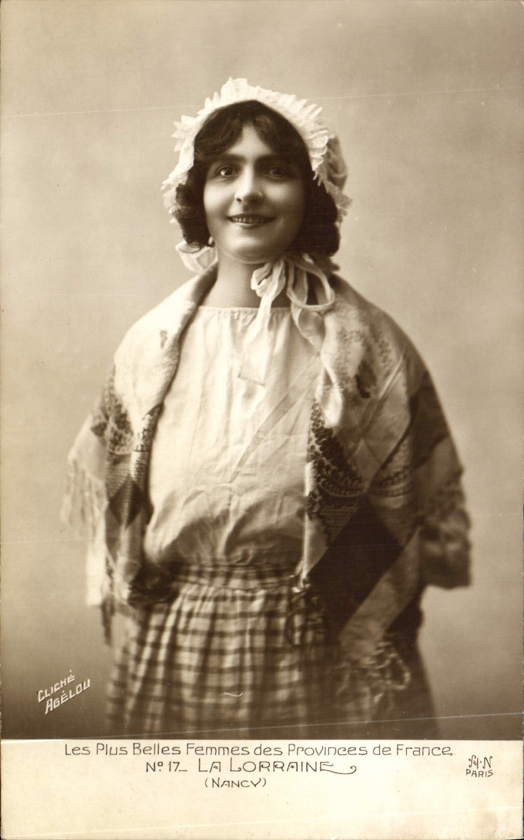 Postal Folclore Alsacia Lorena Nancy