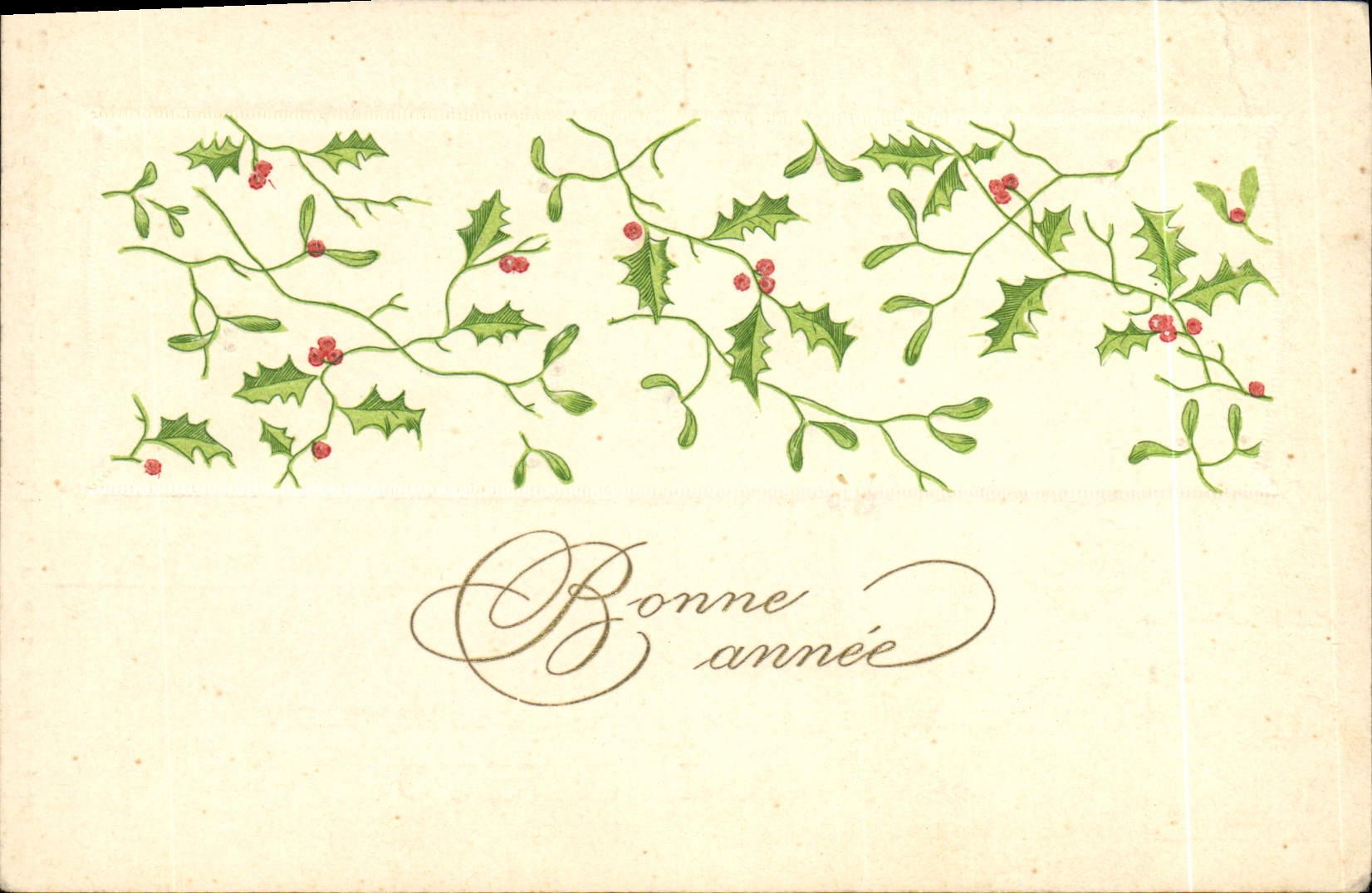 CPA Fantaisie Fleurs Bonne annee 