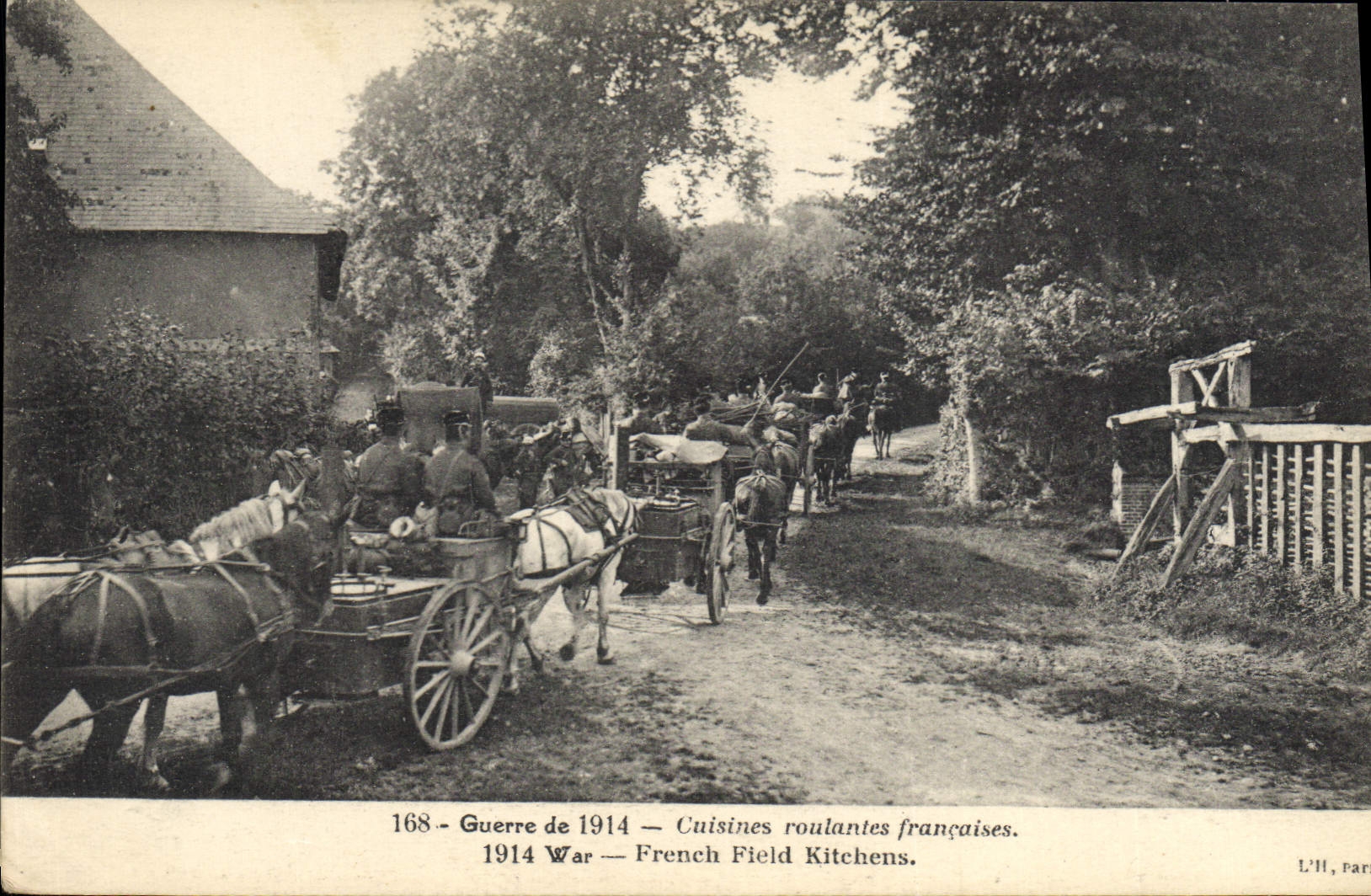 CPA Cuisine Cuisines roulantes francaises Militaria