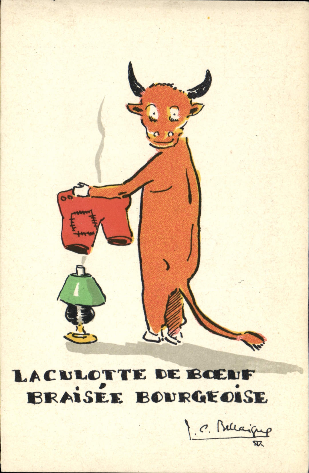 CPA Cuisine La culotte de boeuf braisee bourgeoise