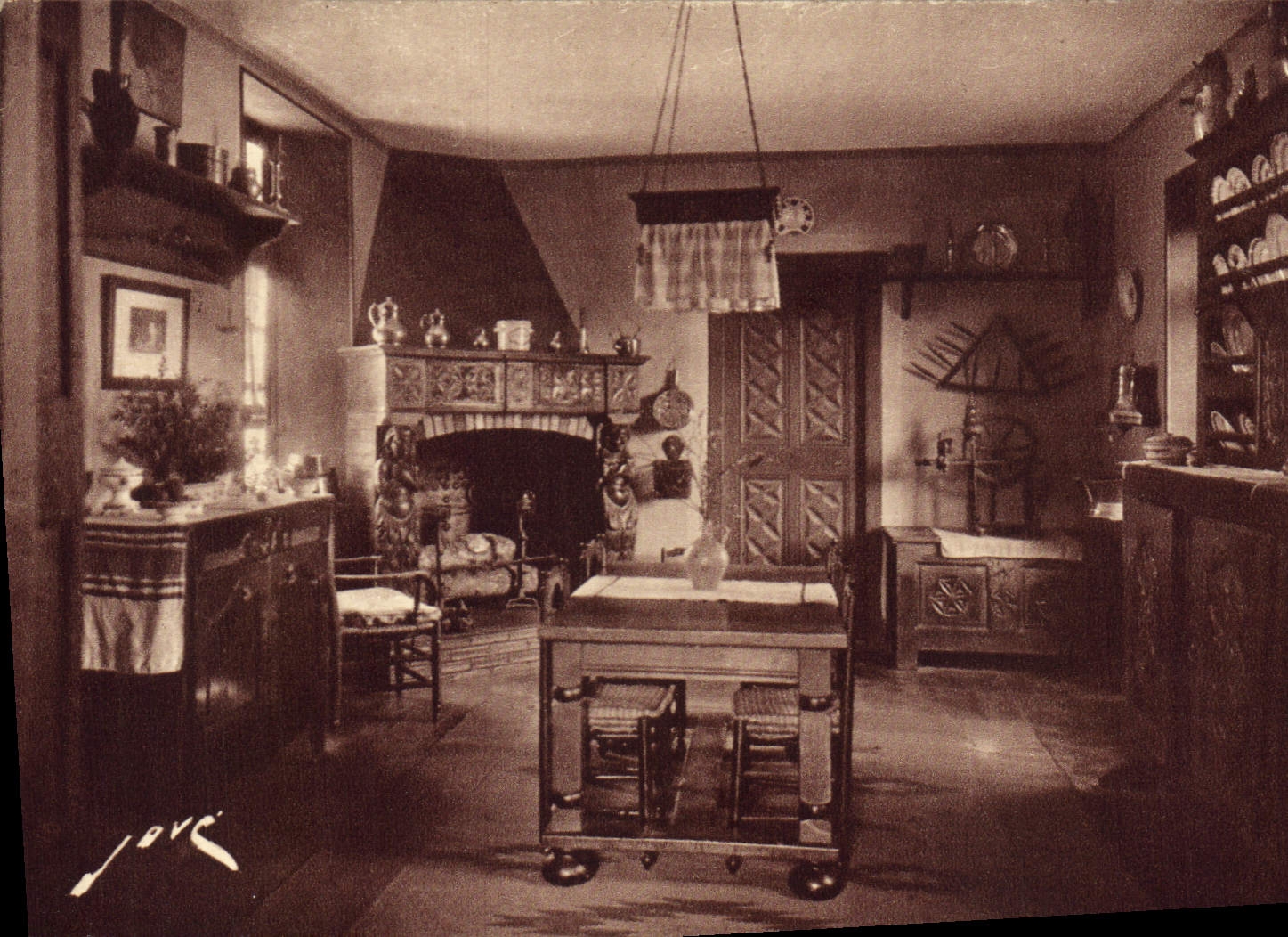 CPA Cuisine Le terroir pyreneen Un riche interieur bearnais