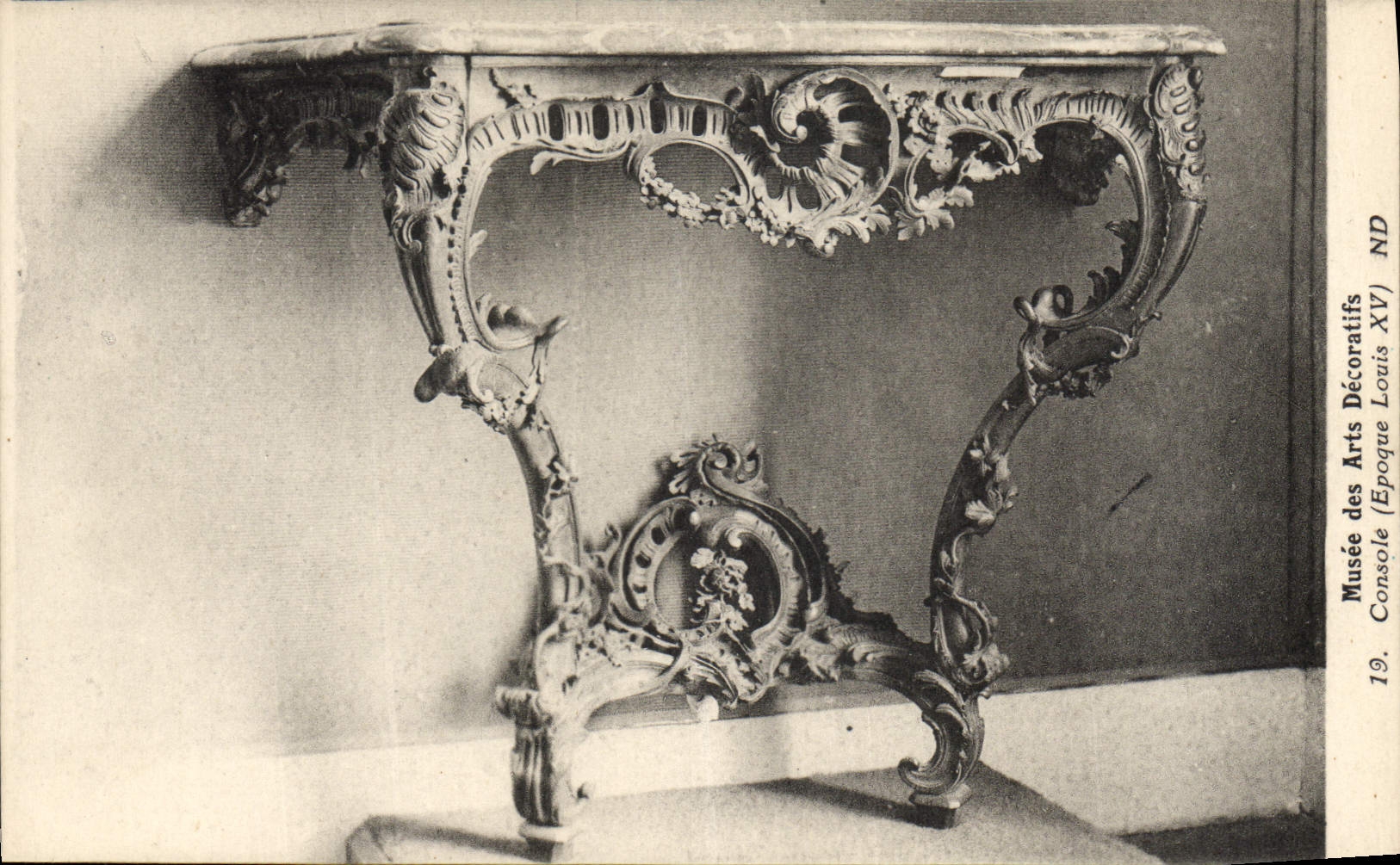 CPA Musee des Arts decoratifs Console louis XV