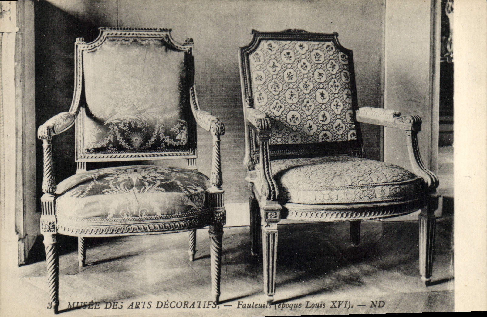 CPA Musee des Arts decoratifs Fauteuil Louis XVI