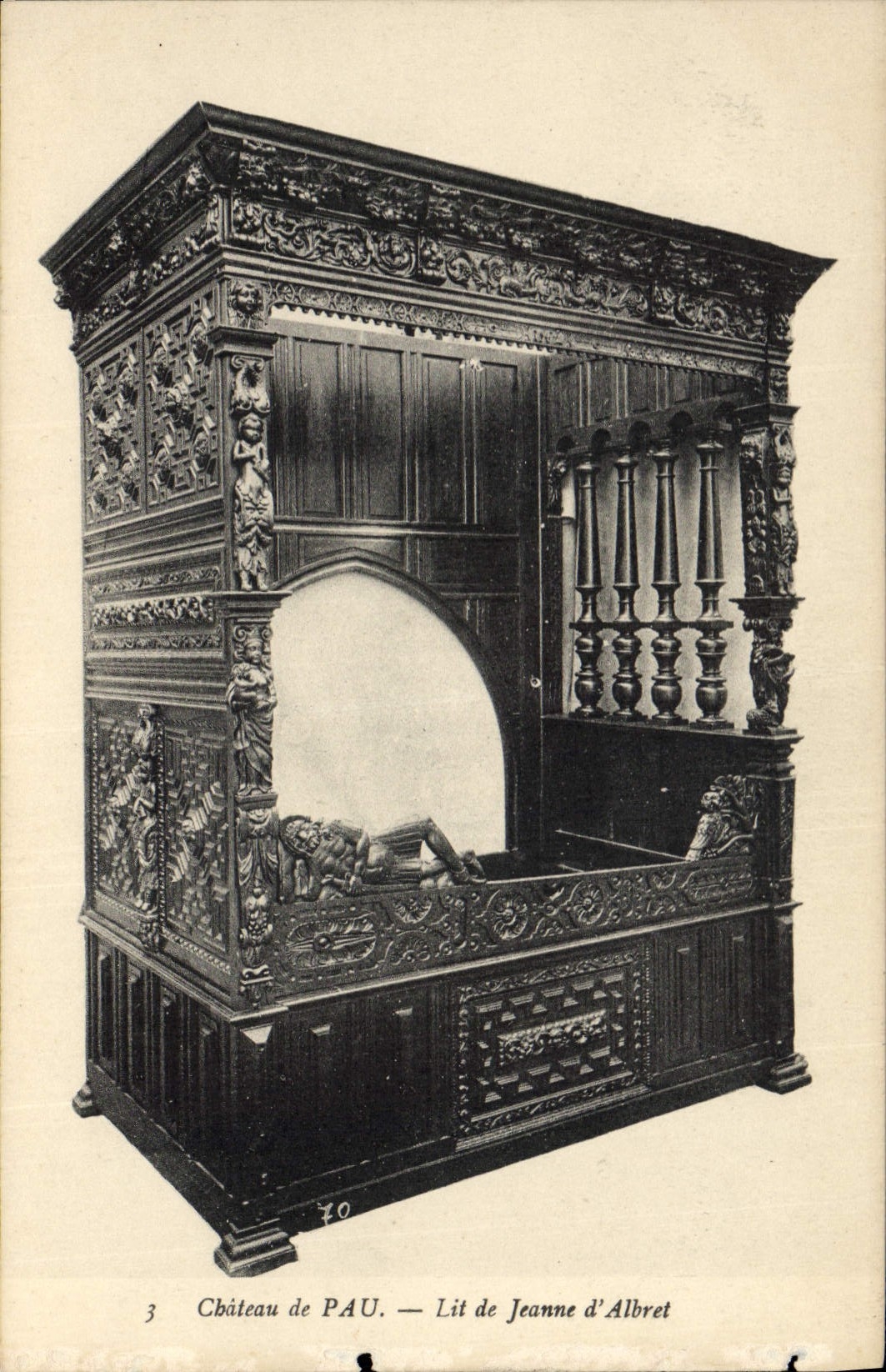 CPA Chateau de Pau Lit de Jeanne d'Albret