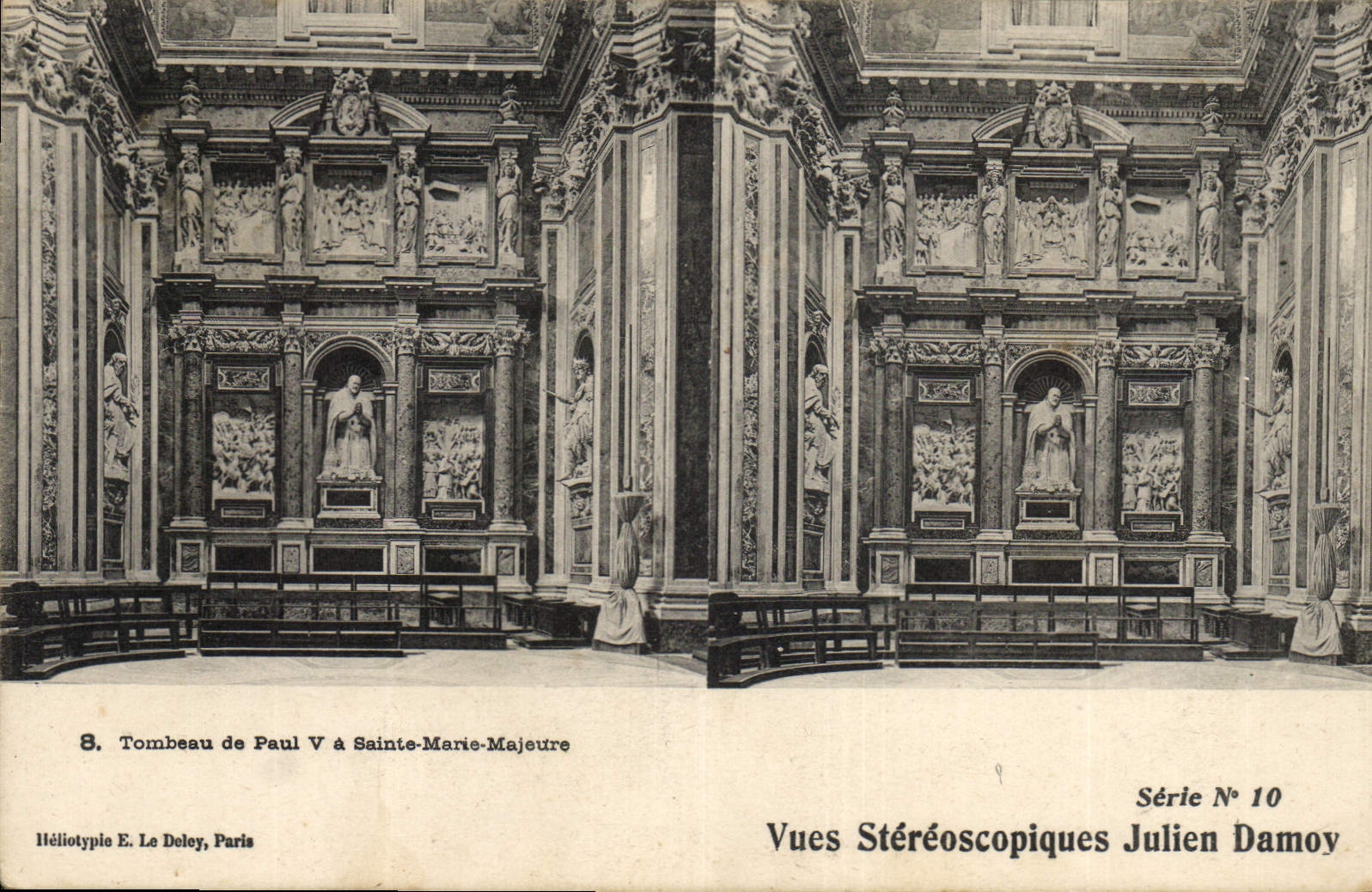 Vintage Postcard Tombeau of Paul V has Sainte Marie Majeure