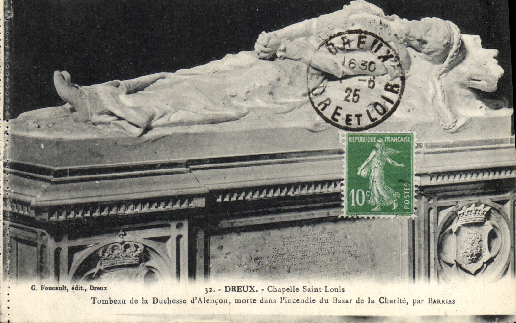 CPA Dreux Chapelle Saint Louis Tombeau de la duchesse d'Alencon 