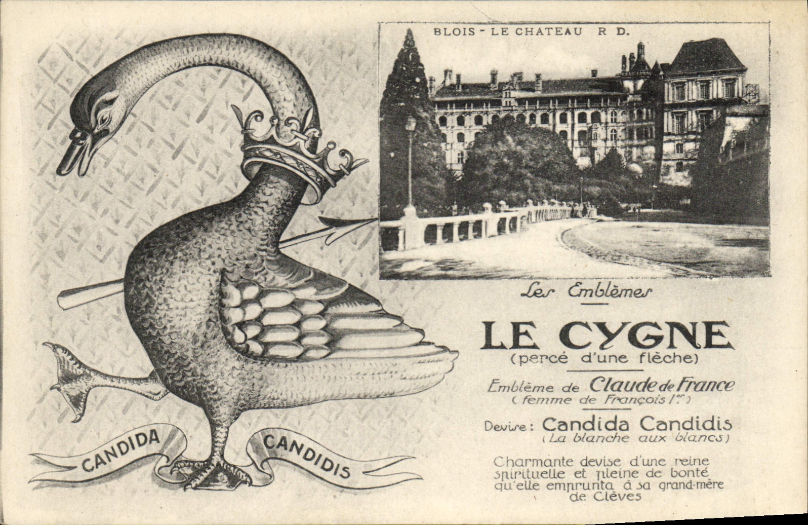CPA Le cygne Blois le chateau 