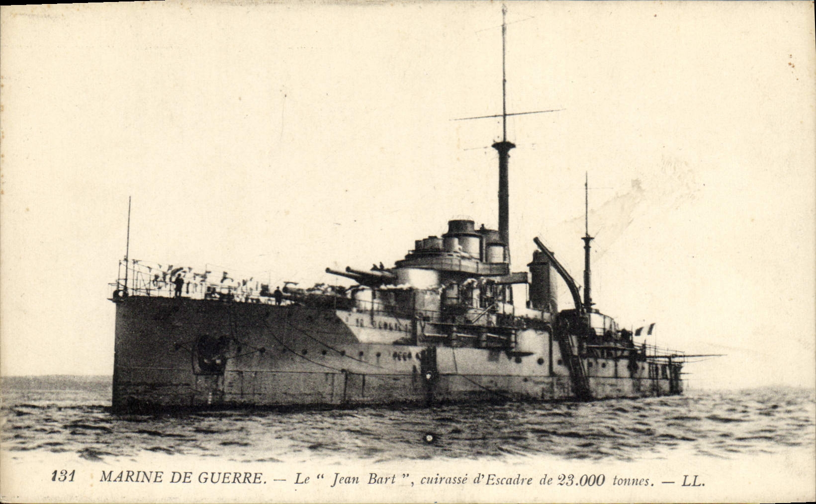 CPA Bateau Le Jean Bart cuirasse d'escadre 