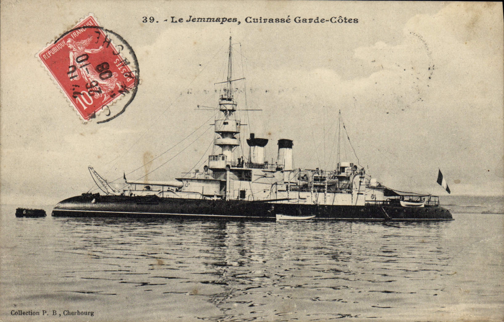 Vintage Postcard Bateau Jemmappes Armours Guard Dimensions