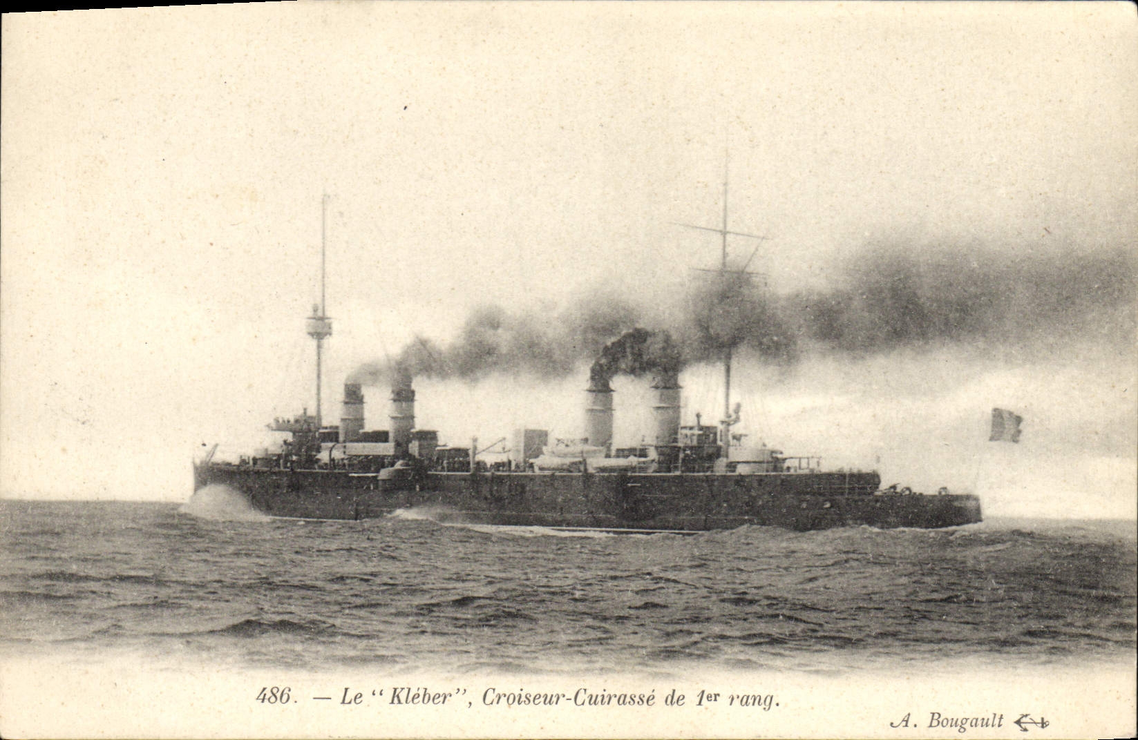 CPA Bateau Le Kleber Croiseur Cuirasse de 1er rang 