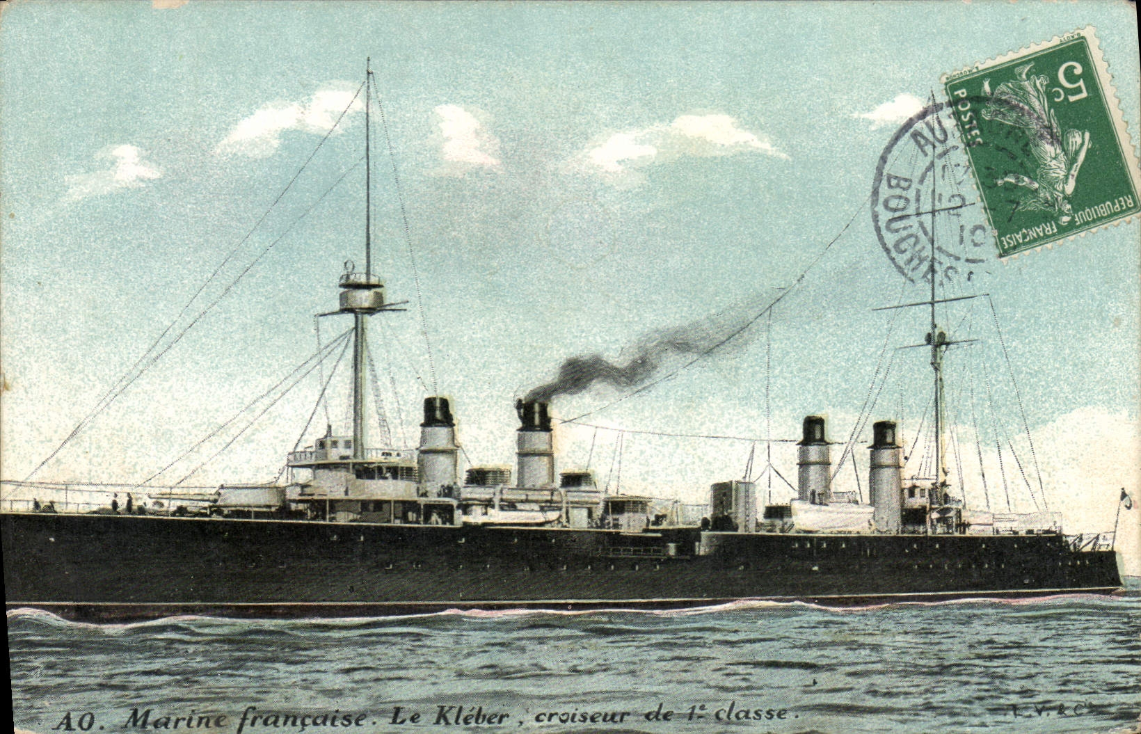 CPA Bateau Le Kleber Croiseur de 1ere classe 