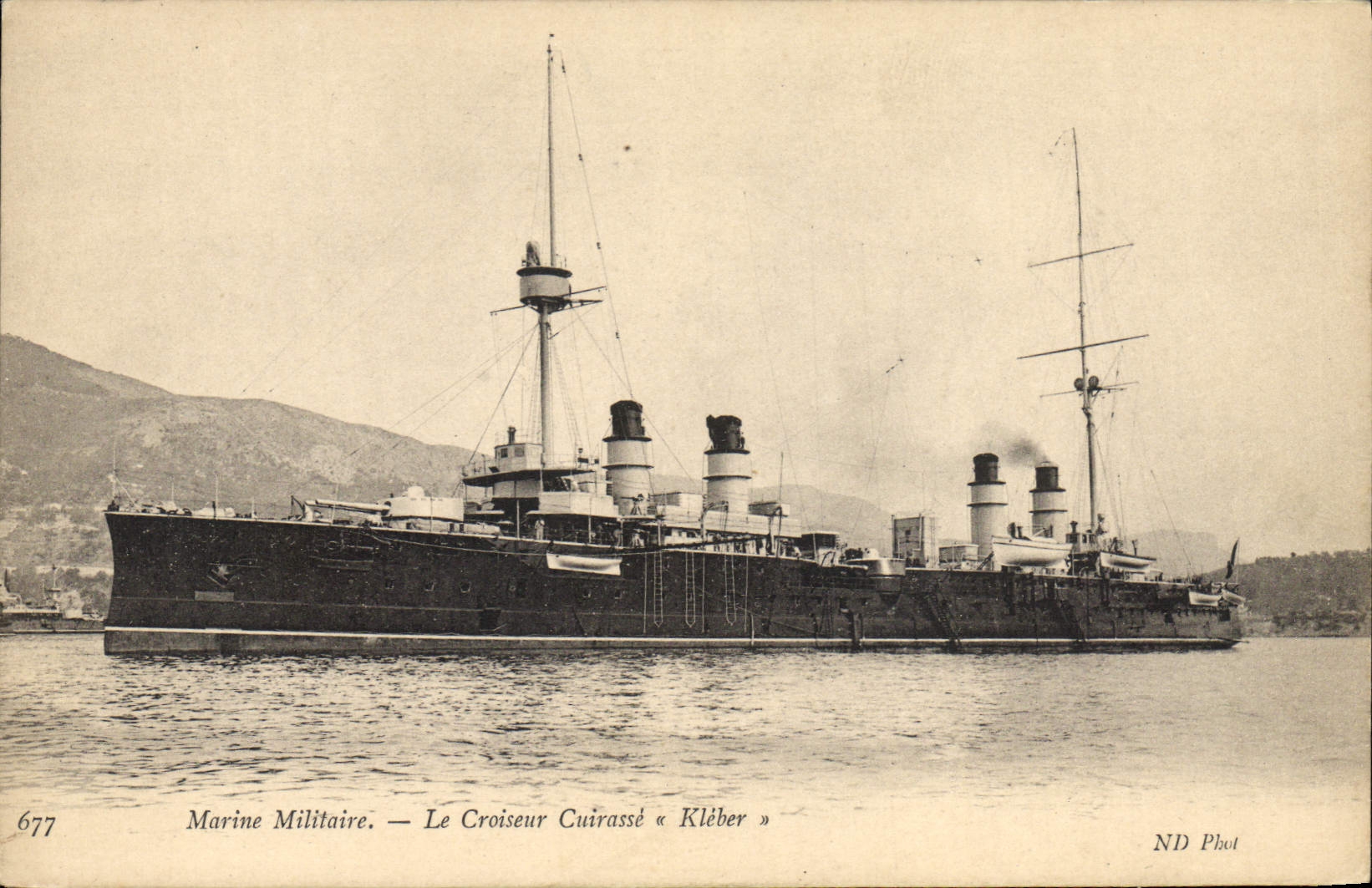 CPA Bateau Le Kleber Croiseur Cuirasse 