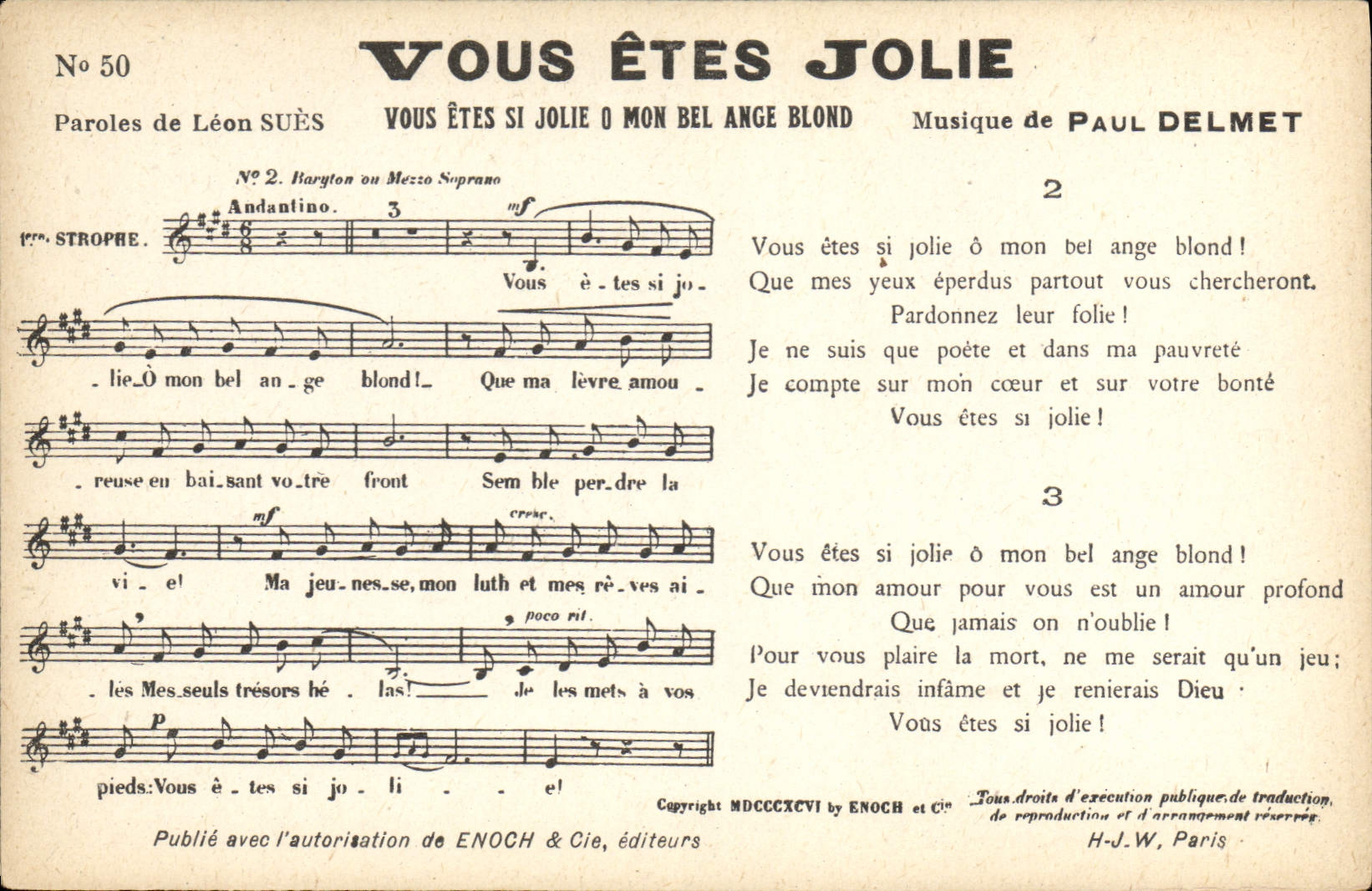 CPA Vous etes jolie Leon Sues Paul Delmet 