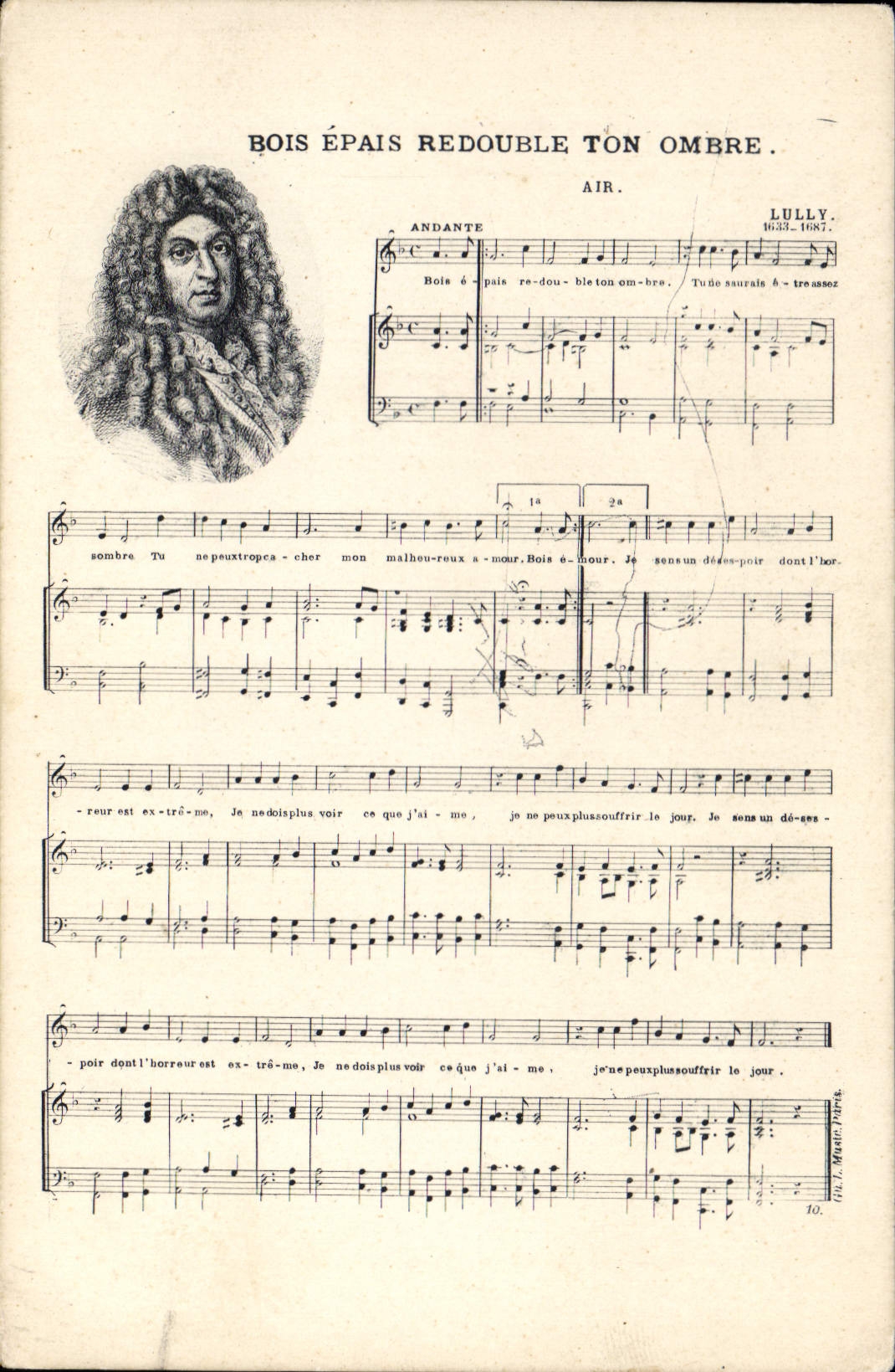 Vintage Postcard thick Bois redoubles your shade