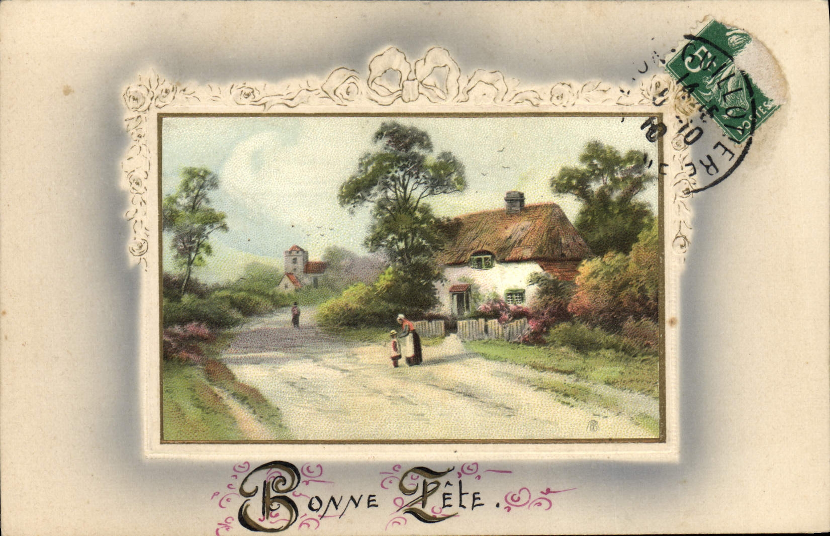 Vintage Postcard Good Fantaisie celebrates