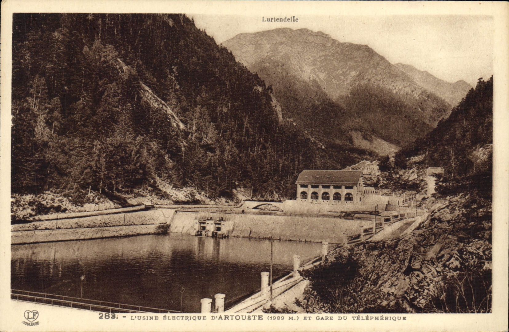CPA Electricite L'usine electrique d'Artouste et gare du Telepherique