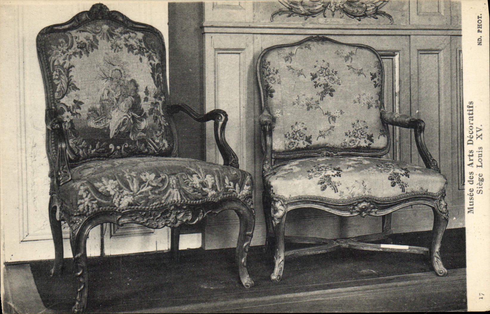 CPA Musee des Arts Decoratifs Siege Louis XV