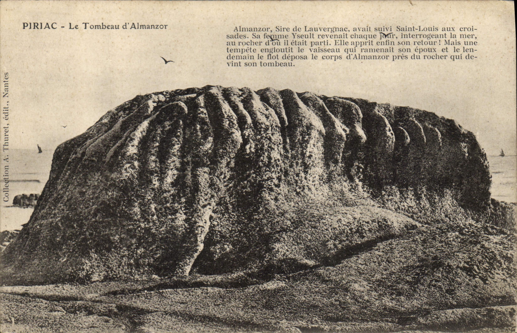 Postal Piriac la tumba de Almanzor SIRE de Lauvergnac