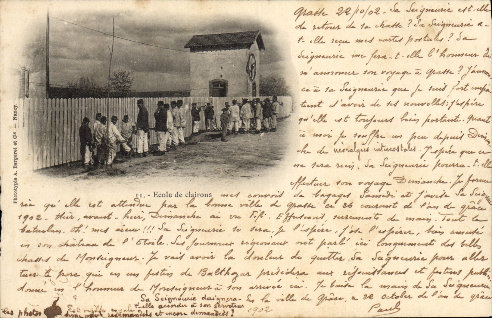 CPA Militaria Ecole de clairons 