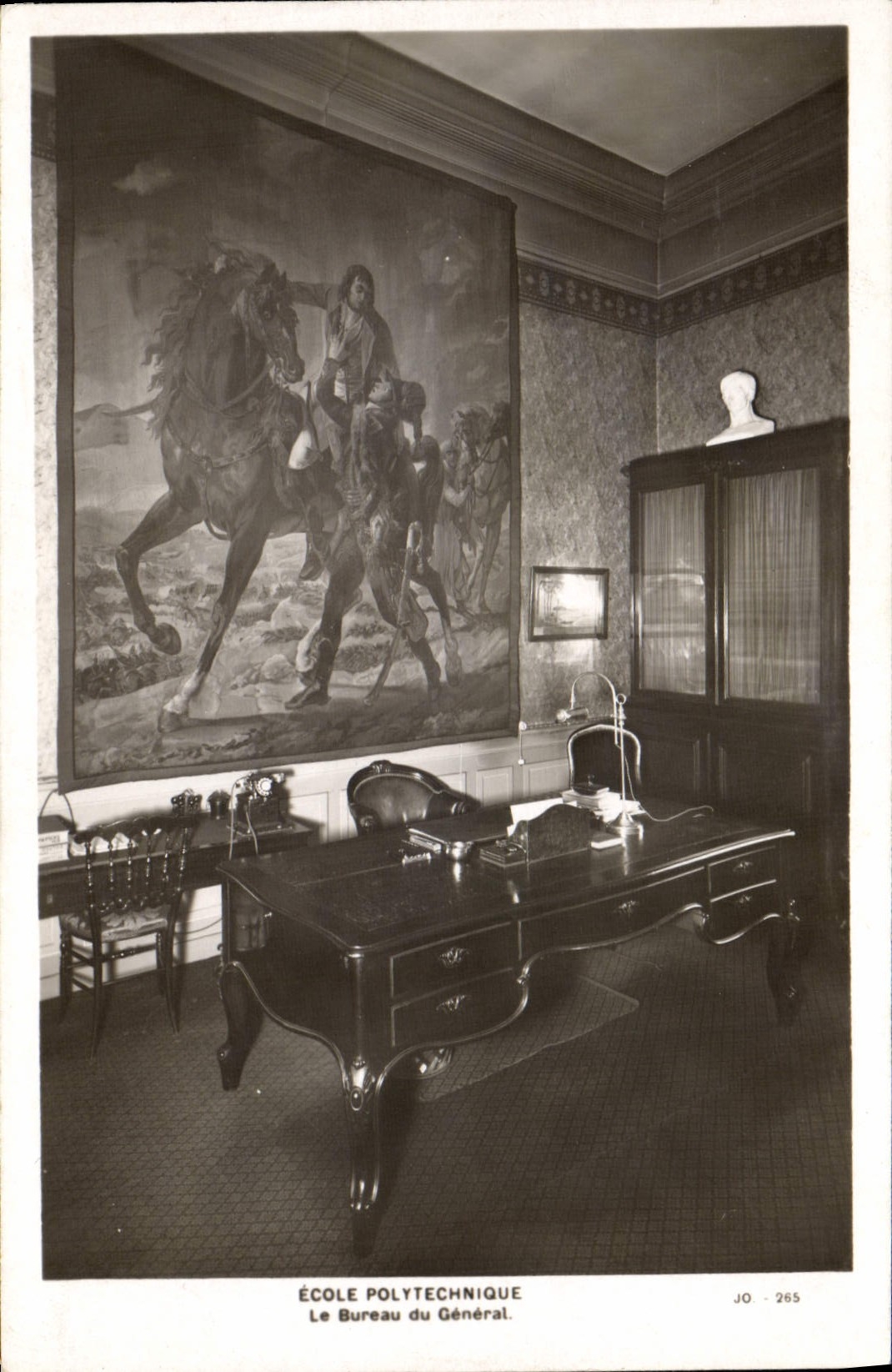 Vintage Postcard Militaria Polytechnic school the office of the General one