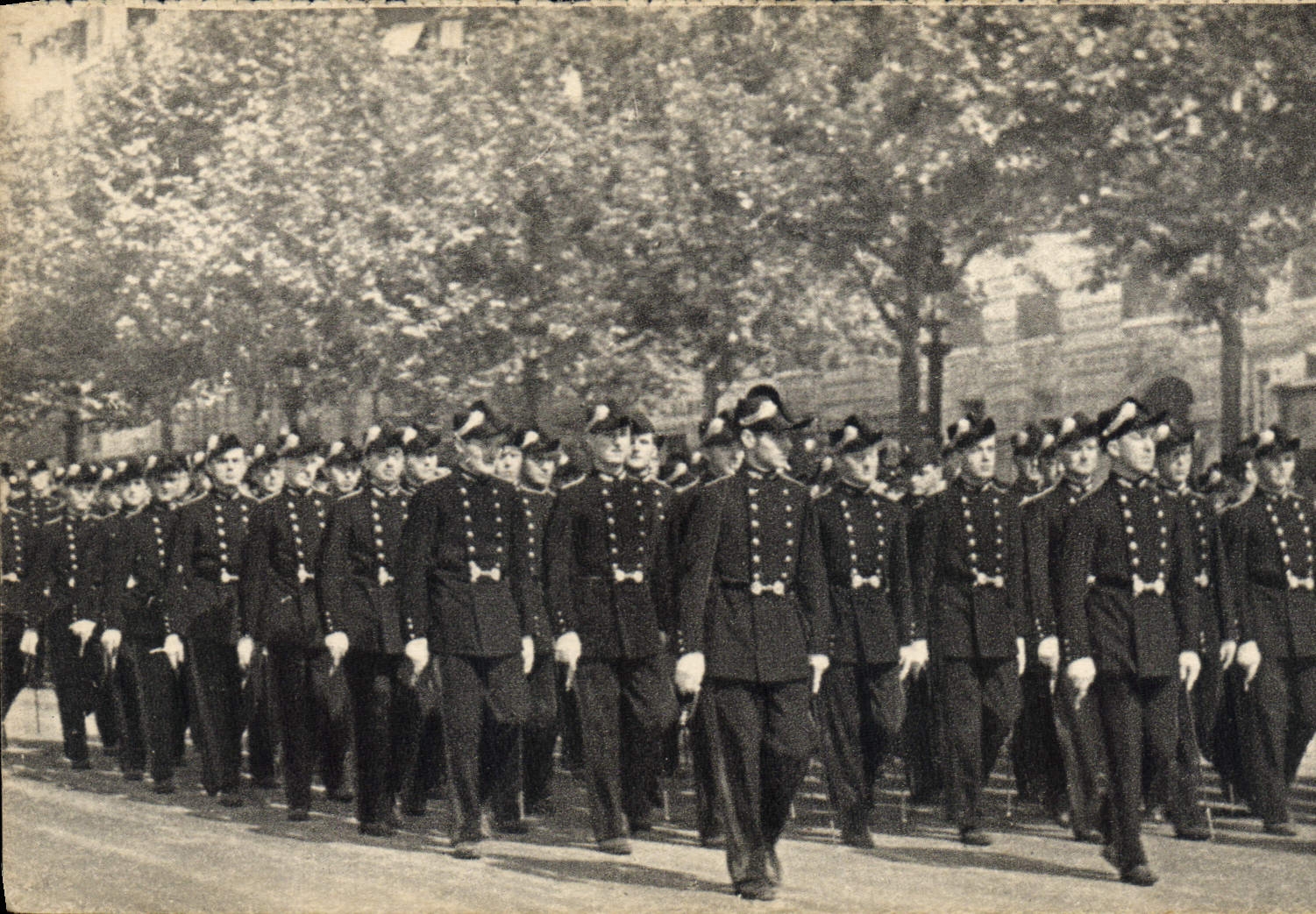 Vintage Postcard Militaria Polytechnic school Ravelled of raised