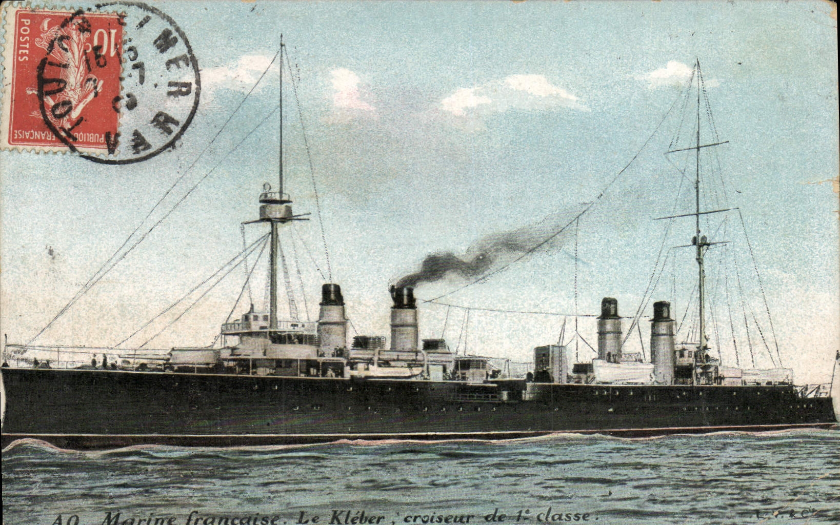 CPA Bateau Le Kleber Croiseur de 1ere classe
